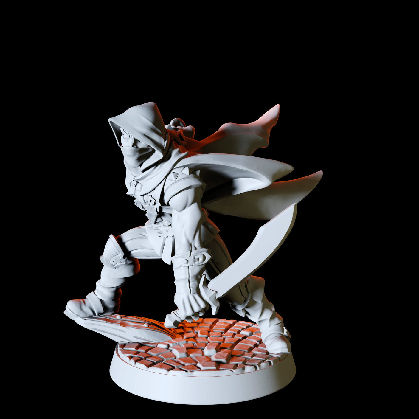 Six Assassins, Thieves or Rogues Miniature for Dungeons and Dragons, Pathfinder or other TTRPGs