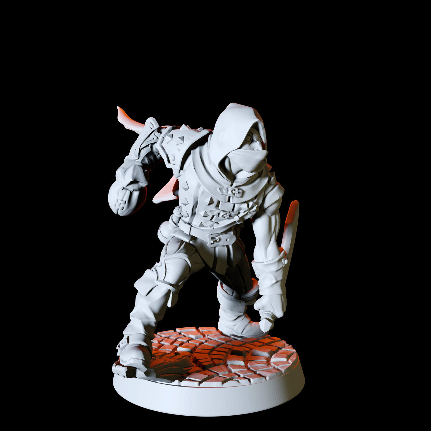 Six Assassins, Thieves or Rogues Miniature for Dungeons and Dragons, Pathfinder or other TTRPGs