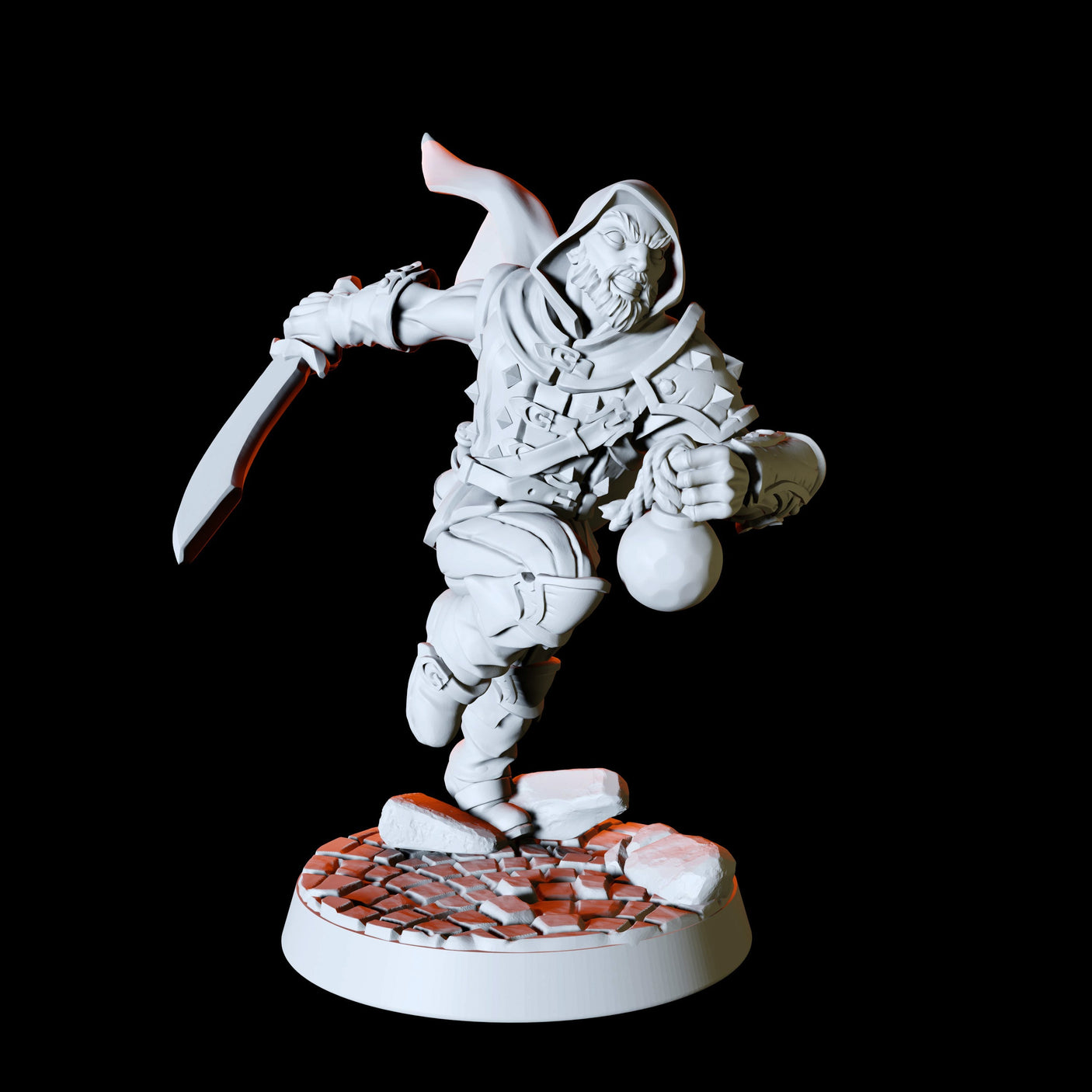 Six Assassins, Thieves or Rogues Miniature for Dungeons and Dragons, Pathfinder or other TTRPGs