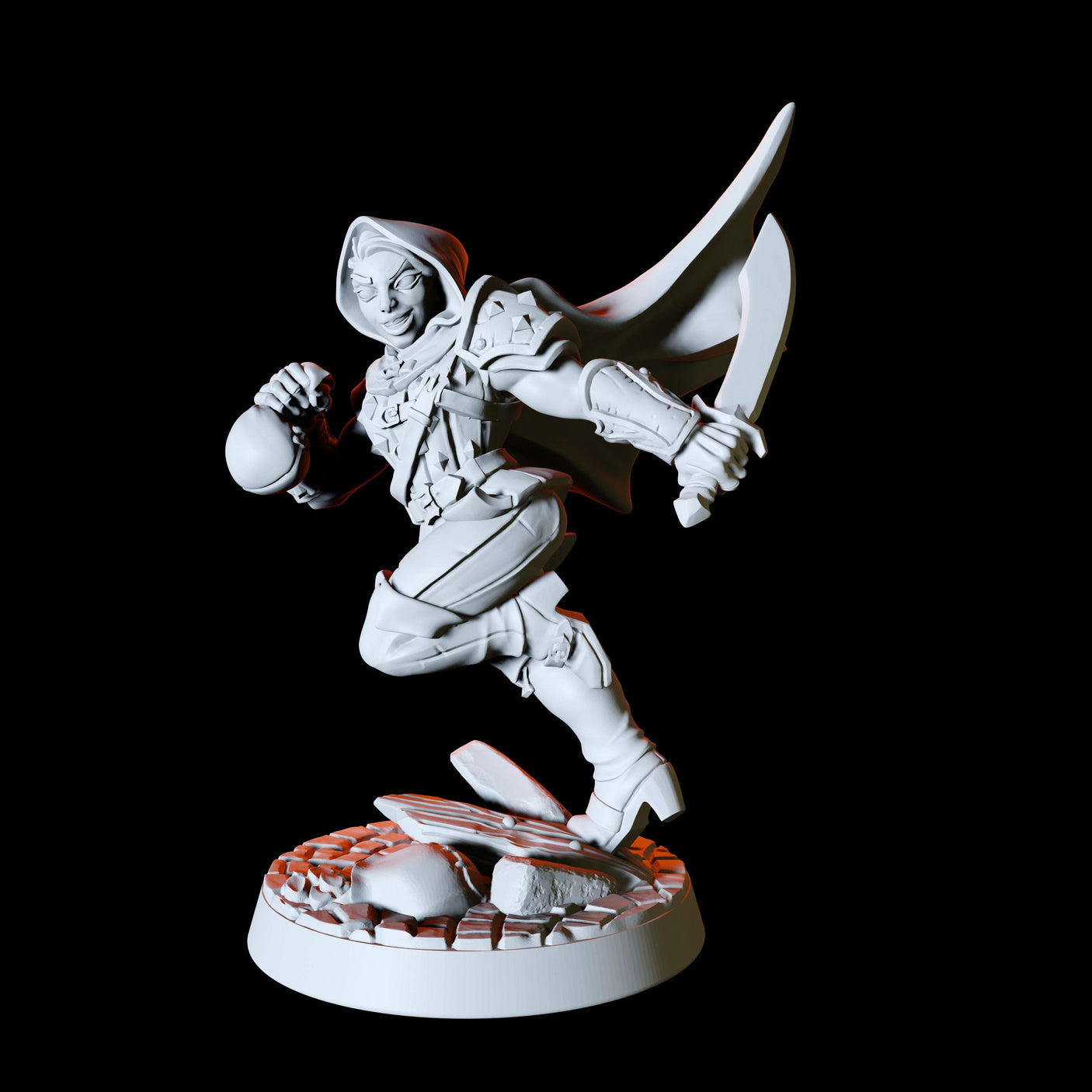 Six Assassins, Thieves or Rogues Miniature for Dungeons and Dragons, Pathfinder or other TTRPGs