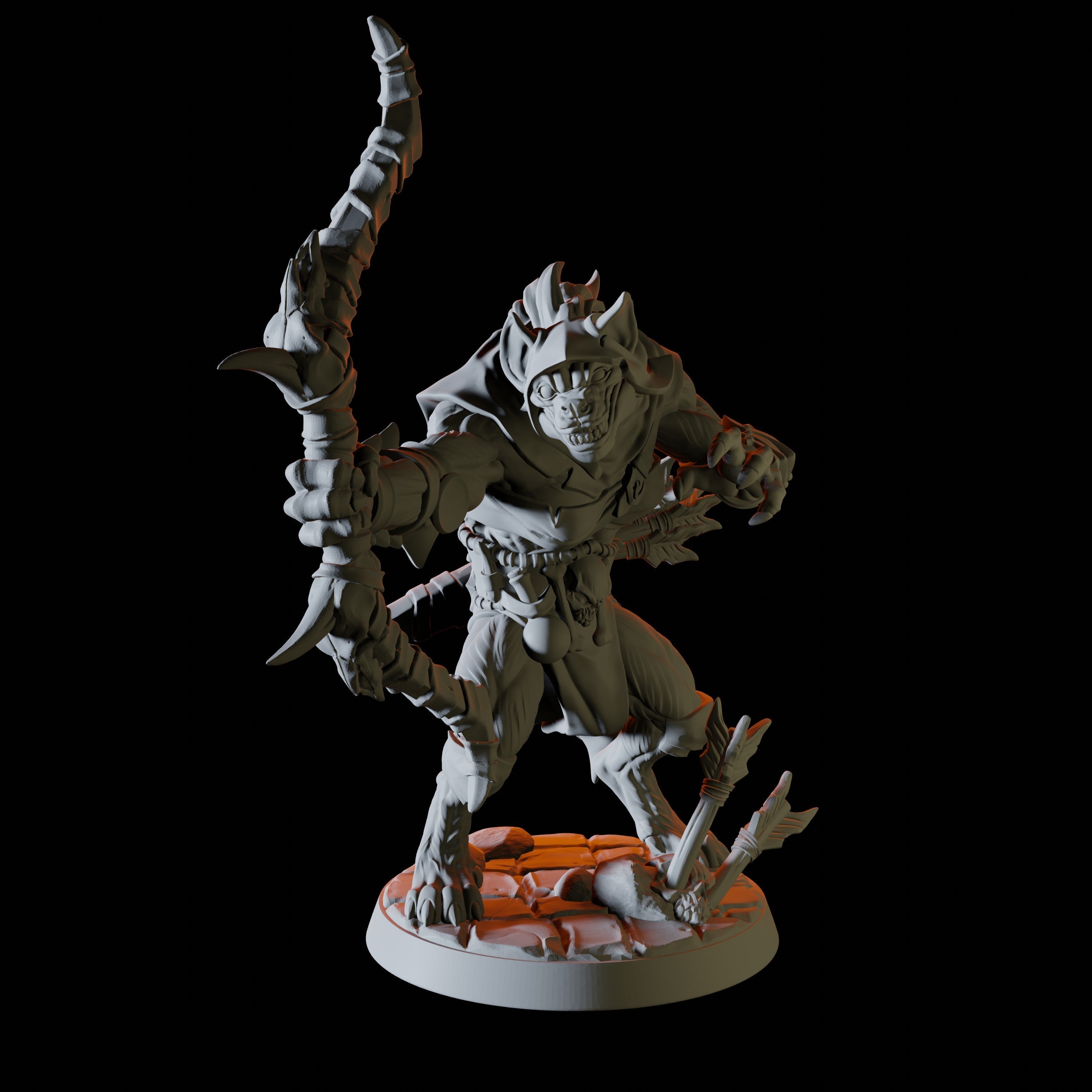 Six Gnoll Miniatures for Dungeons and Dragons - Myth Forged