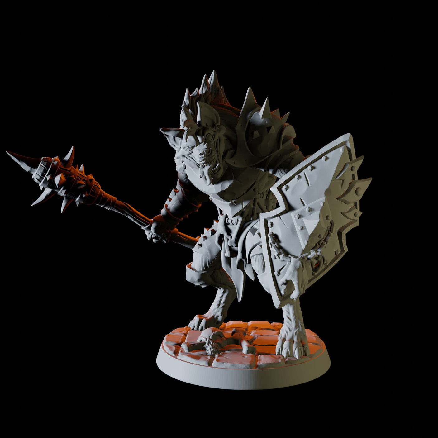 Six Gnoll Fighters Miniature for Dungeons and Dragons, Pathfinder or other TTRPGs