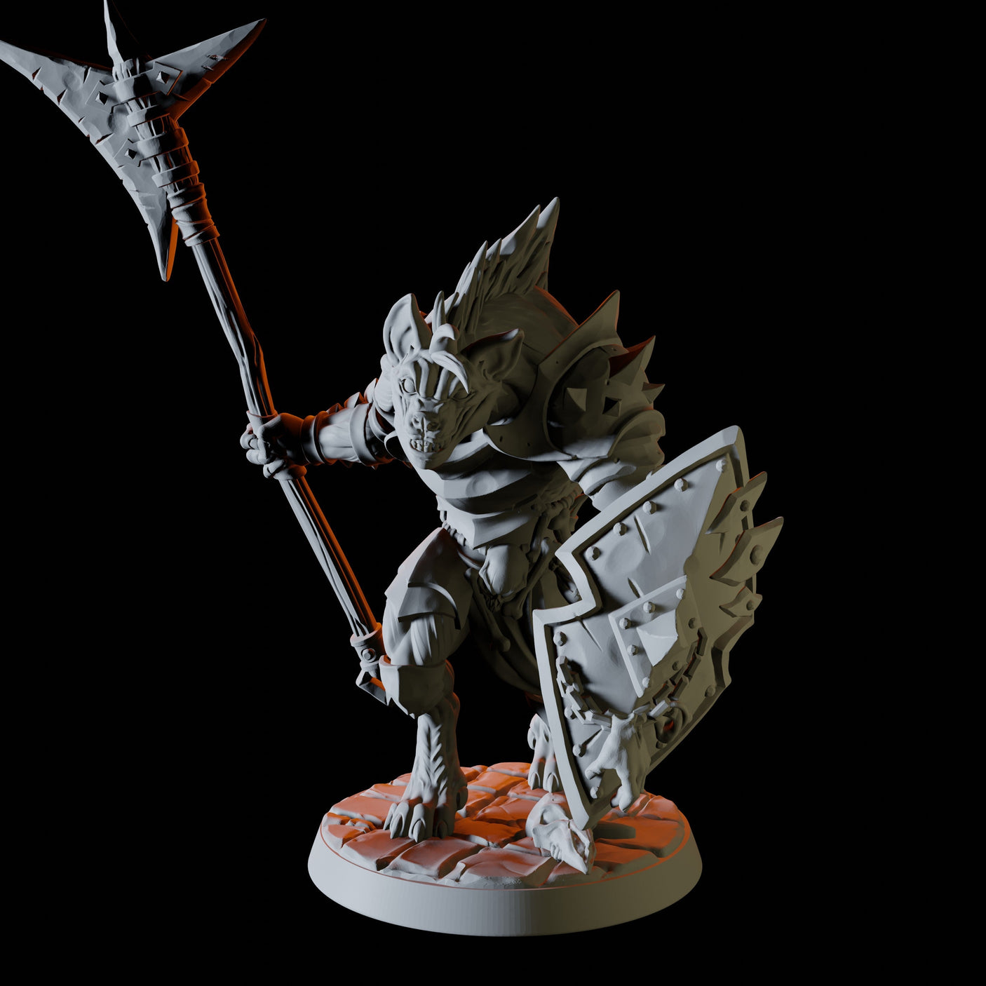 Six Gnoll Fighters Miniature for Dungeons and Dragons, Pathfinder or other TTRPGs