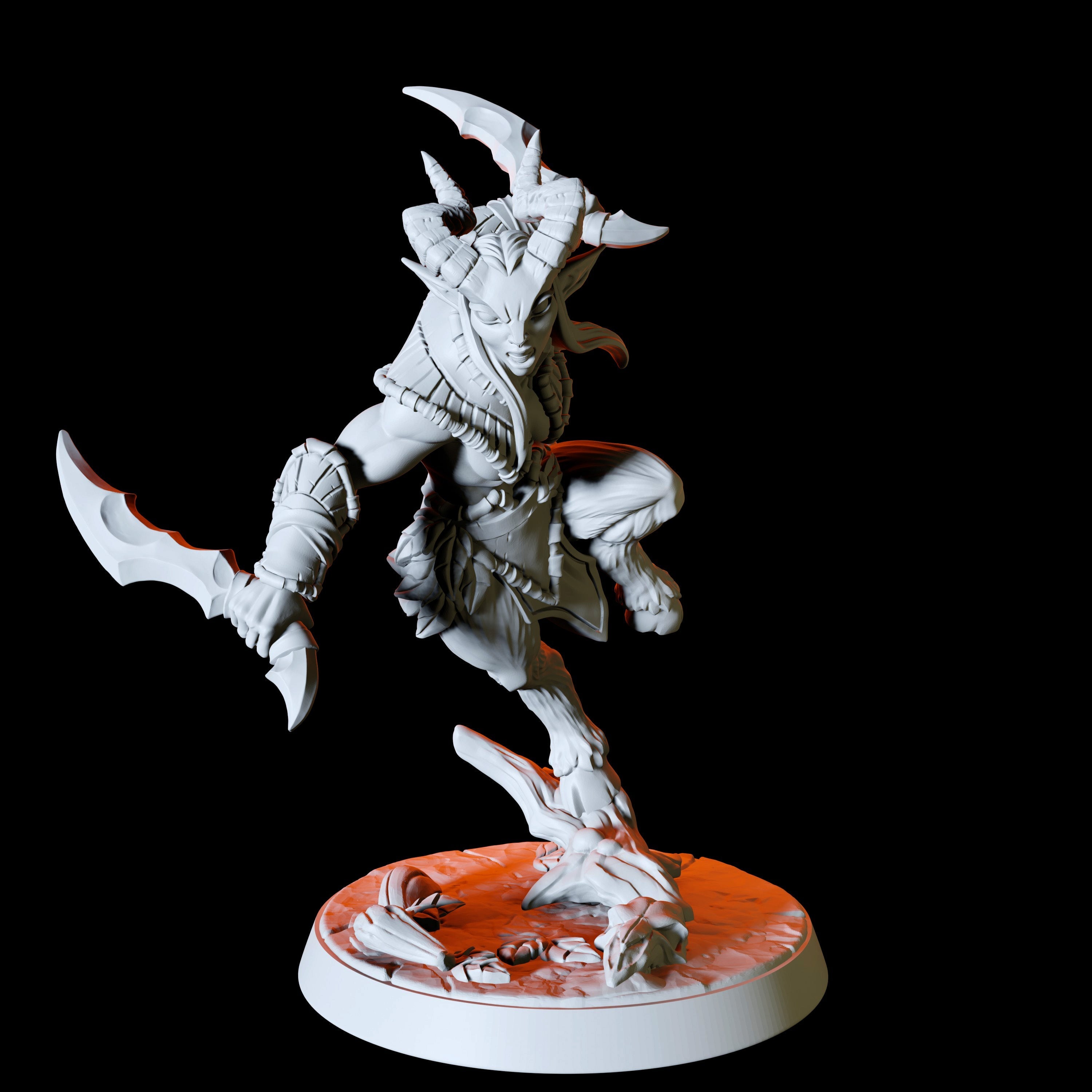 Six Satyr Miniatures for Dungeons and Dragons | Myth Forged