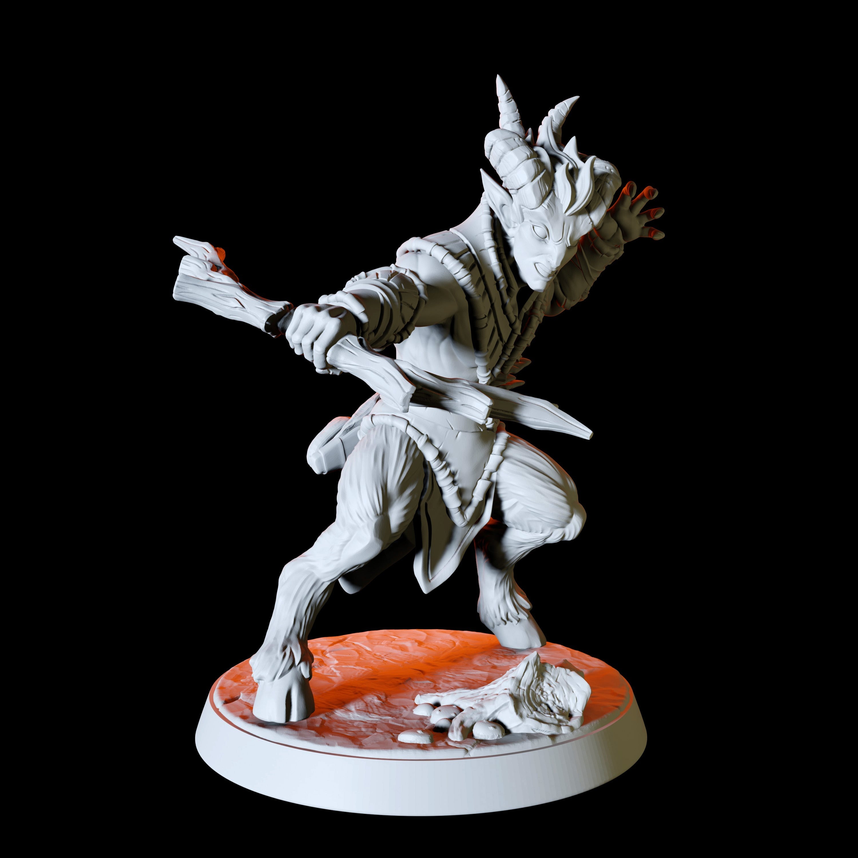 Six Satyr Miniatures for Dungeons and Dragons | Myth Forged
