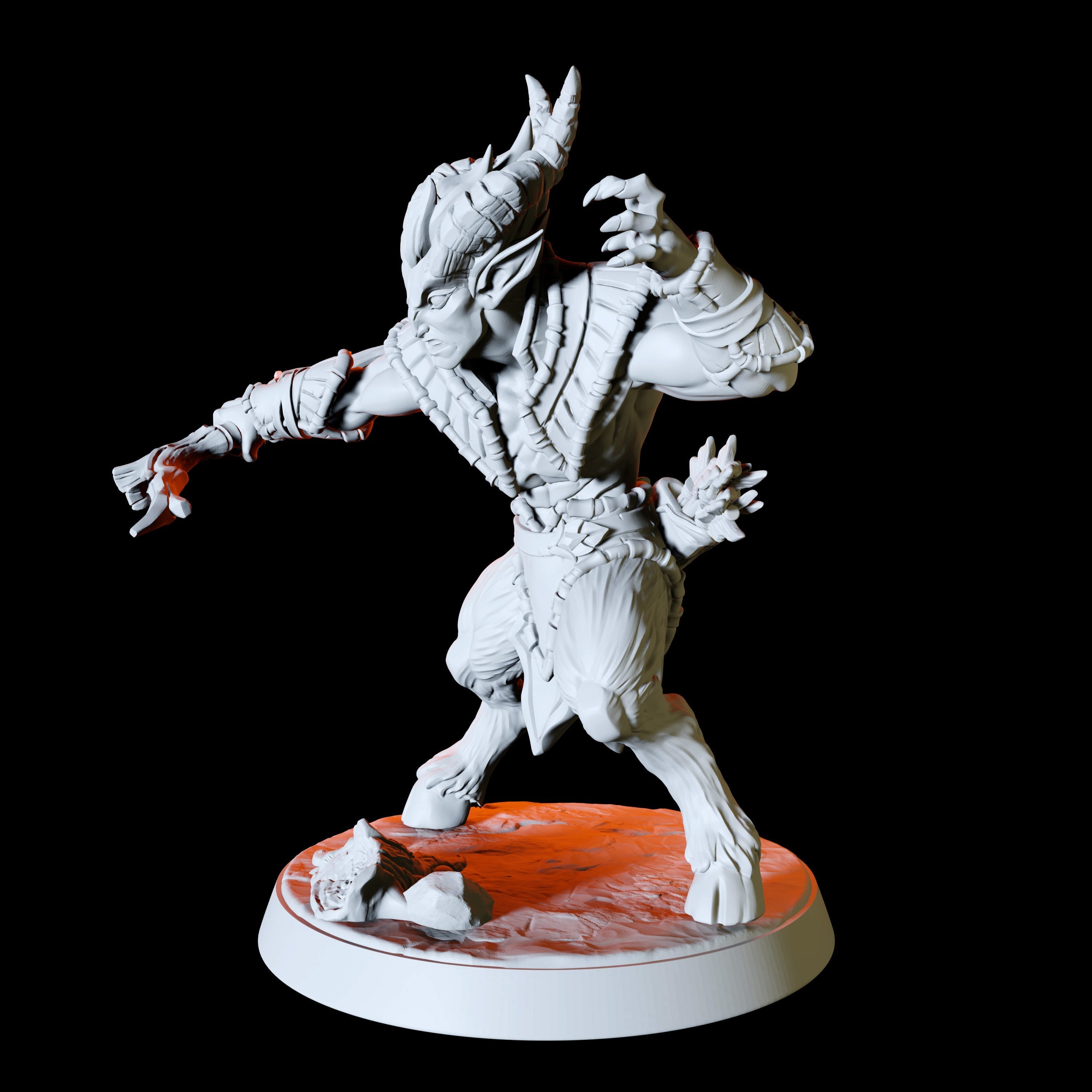 Six Satyr Miniatures for Dungeons and Dragons | Myth Forged