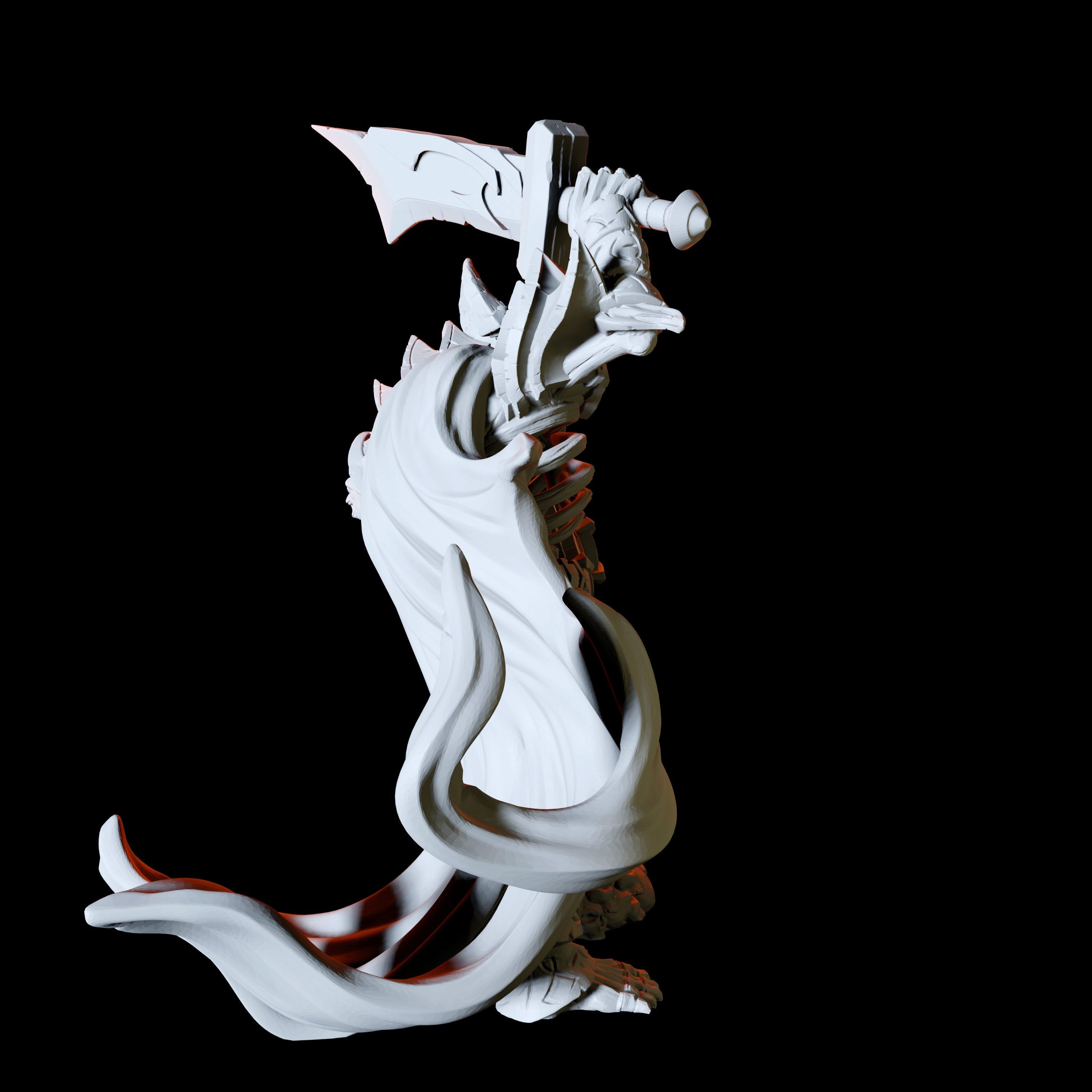 Skeleton Demon Miniature for Dungeons and Dragons - Myth Forged