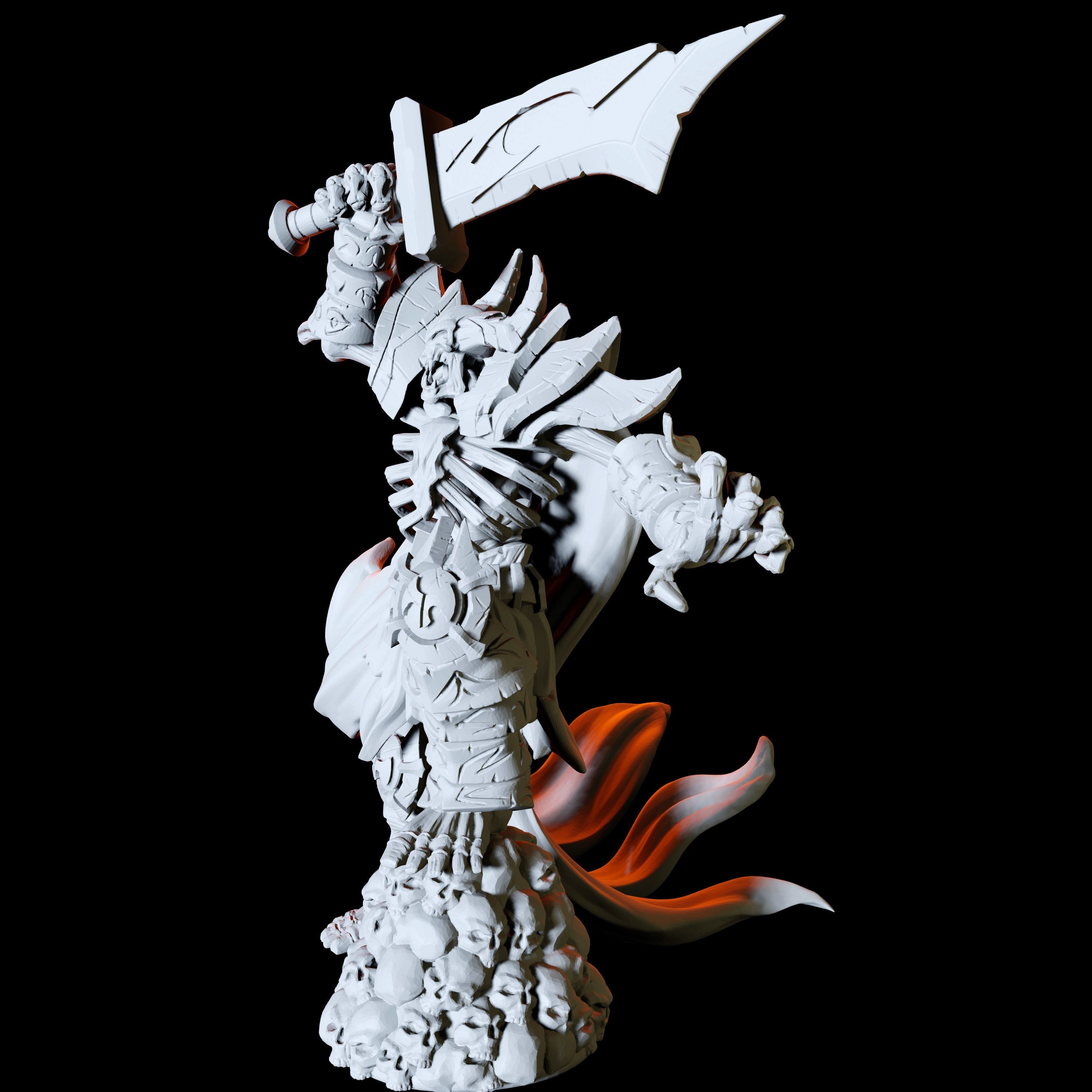 Skeleton Demon Miniature for Dungeons and Dragons - Myth Forged