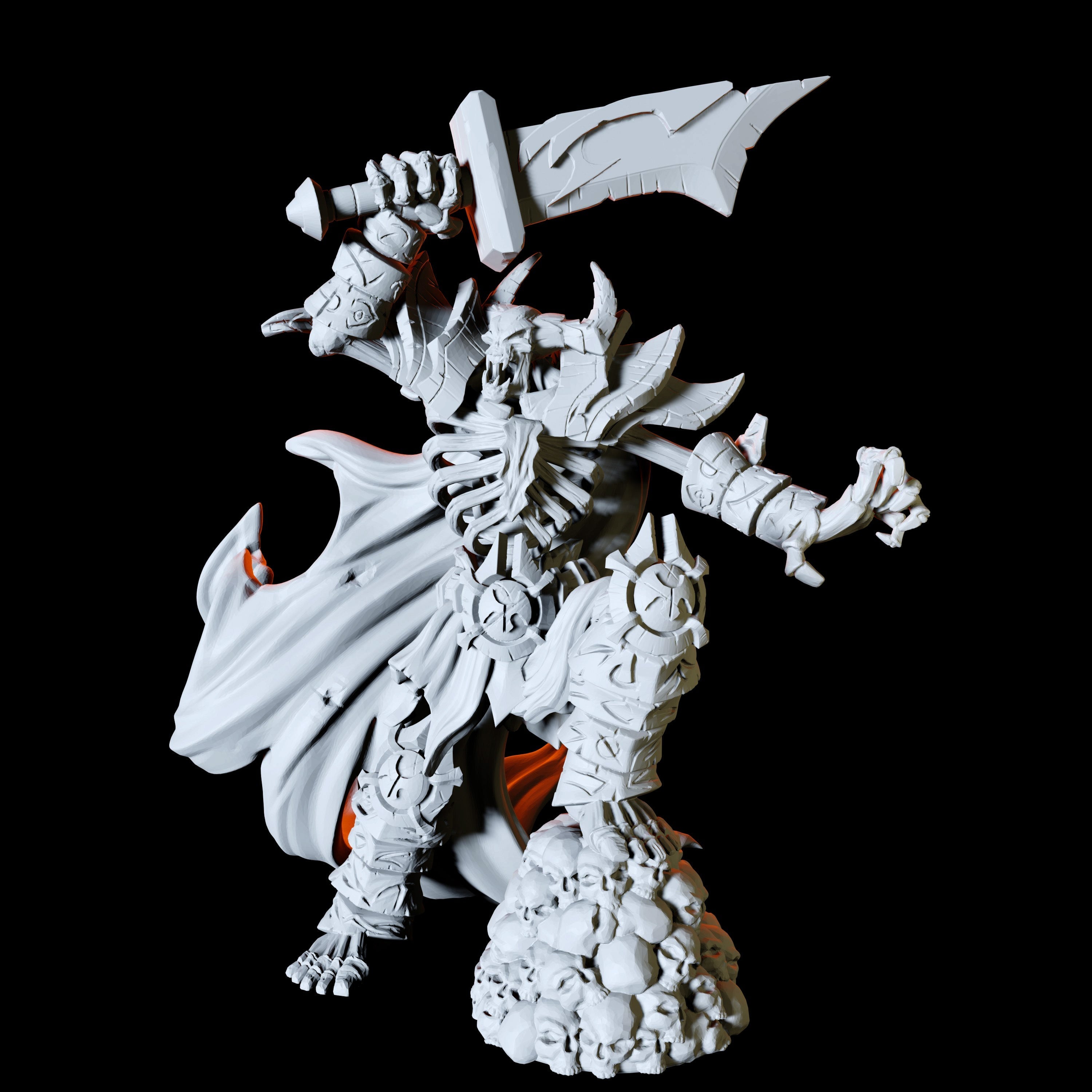 Skeleton Demon Miniature for Dungeons and Dragons - Myth Forged