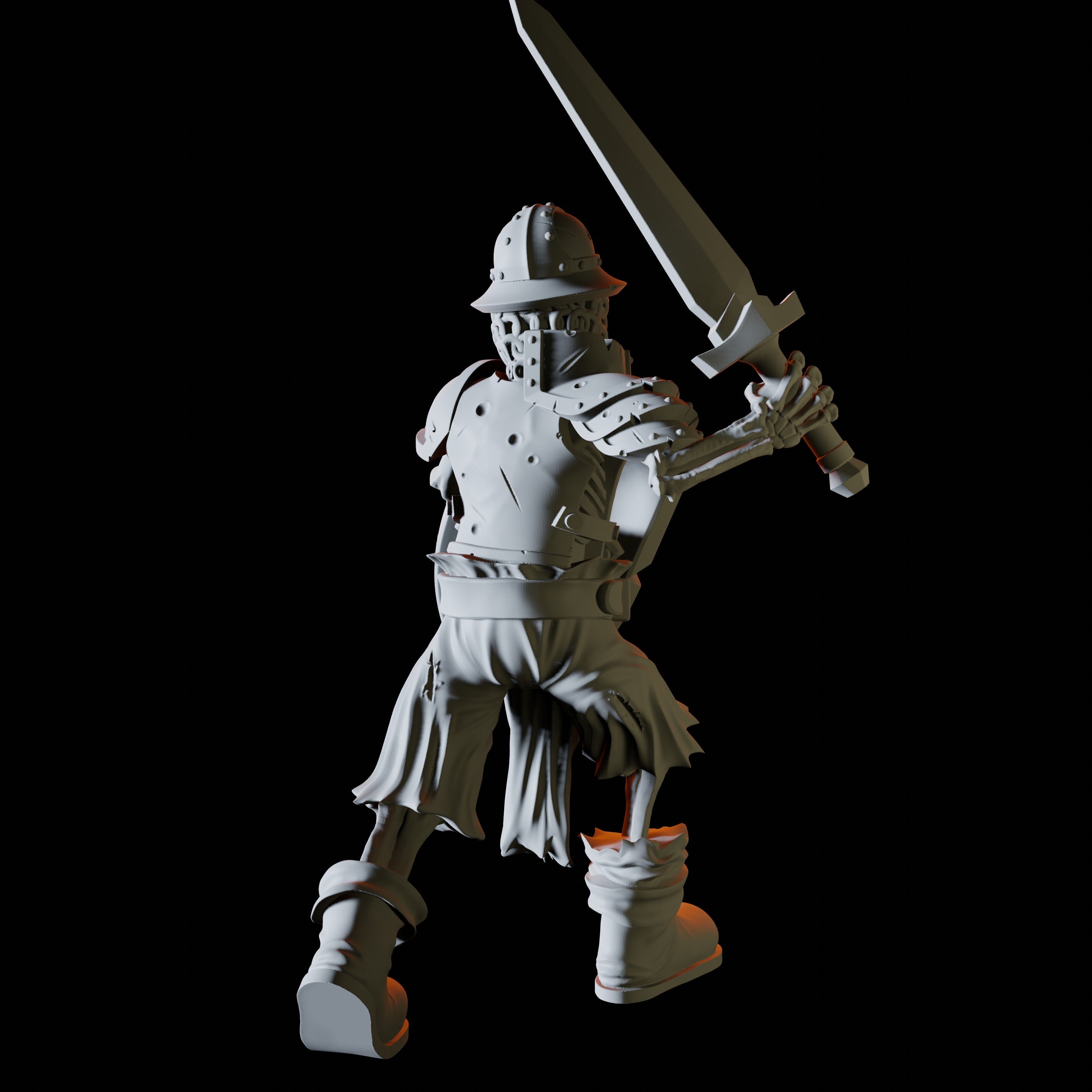 Skeleton Fighter Miniature for Dungeons and Dragons - Myth Forged