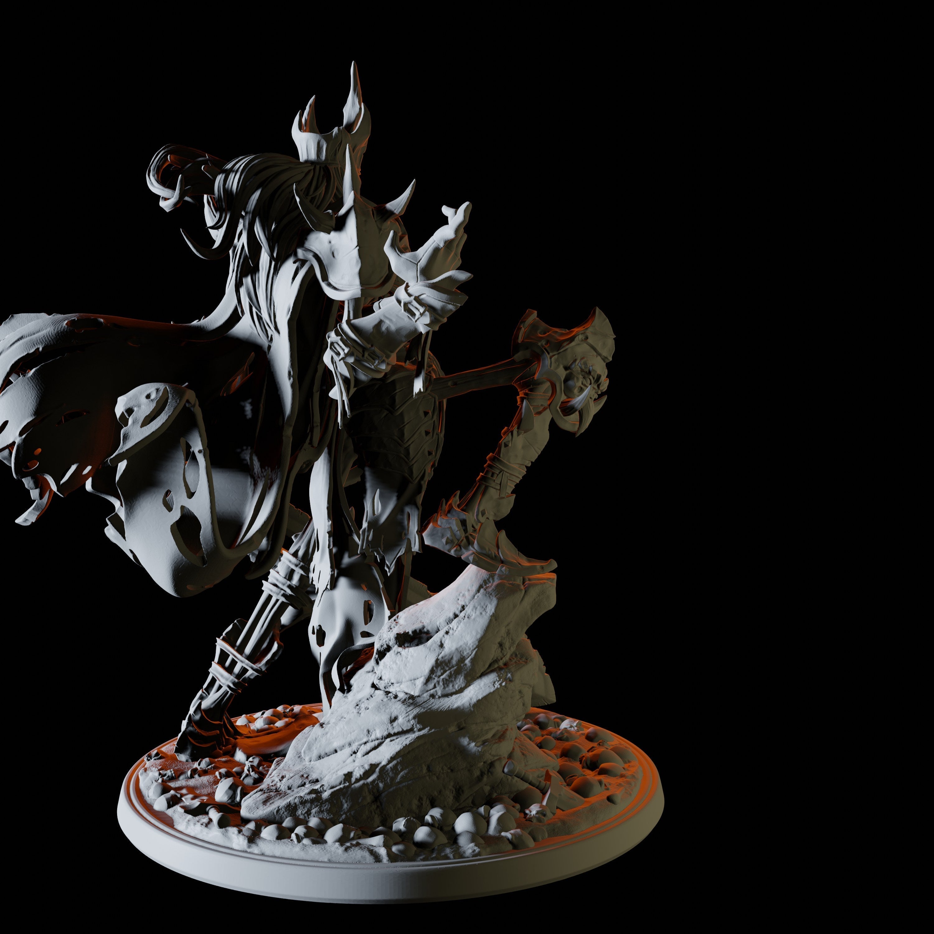 Skeleton King Miniature for Dungeons and Dragons - Myth Forged