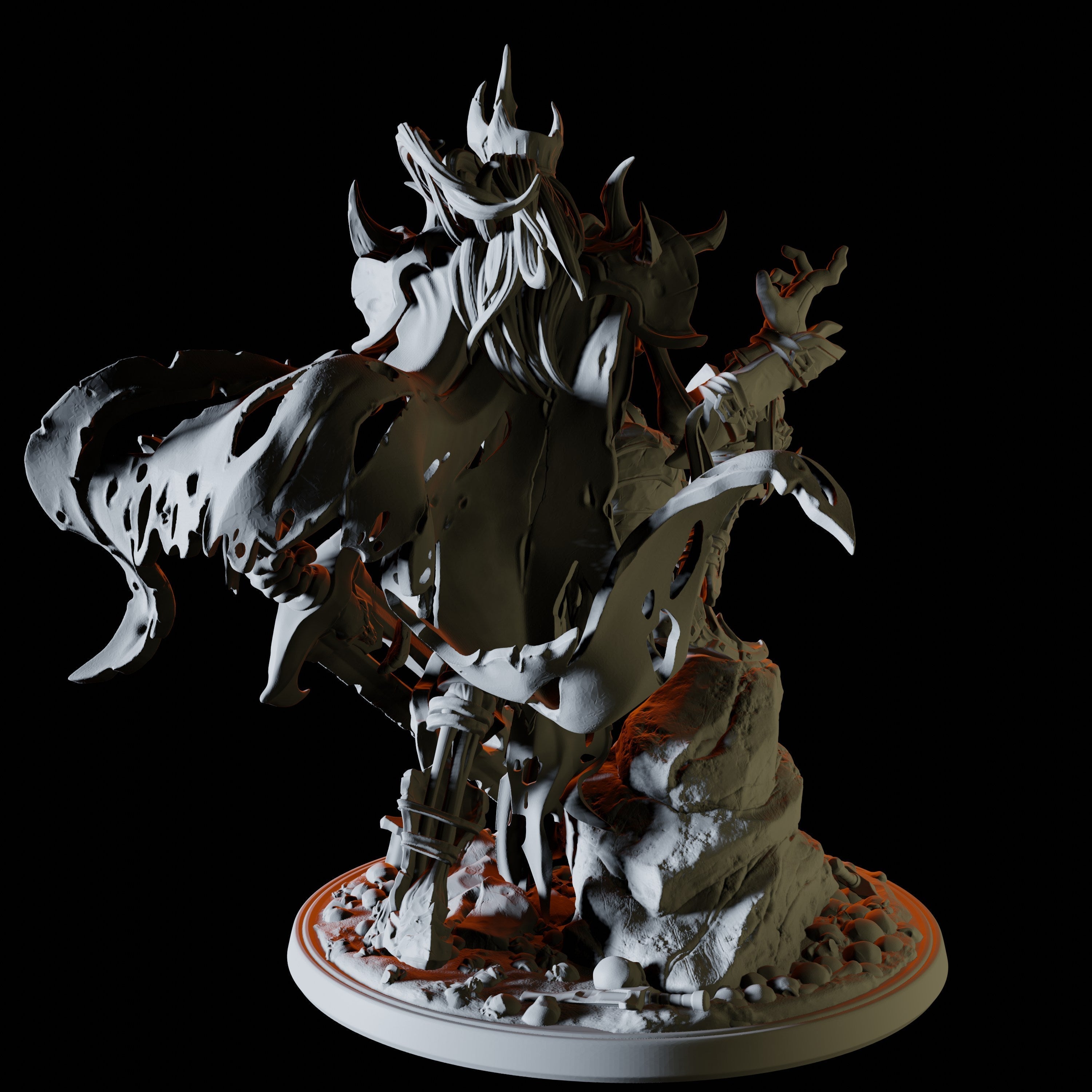 Skeleton King Miniature for Dungeons and Dragons - Myth Forged