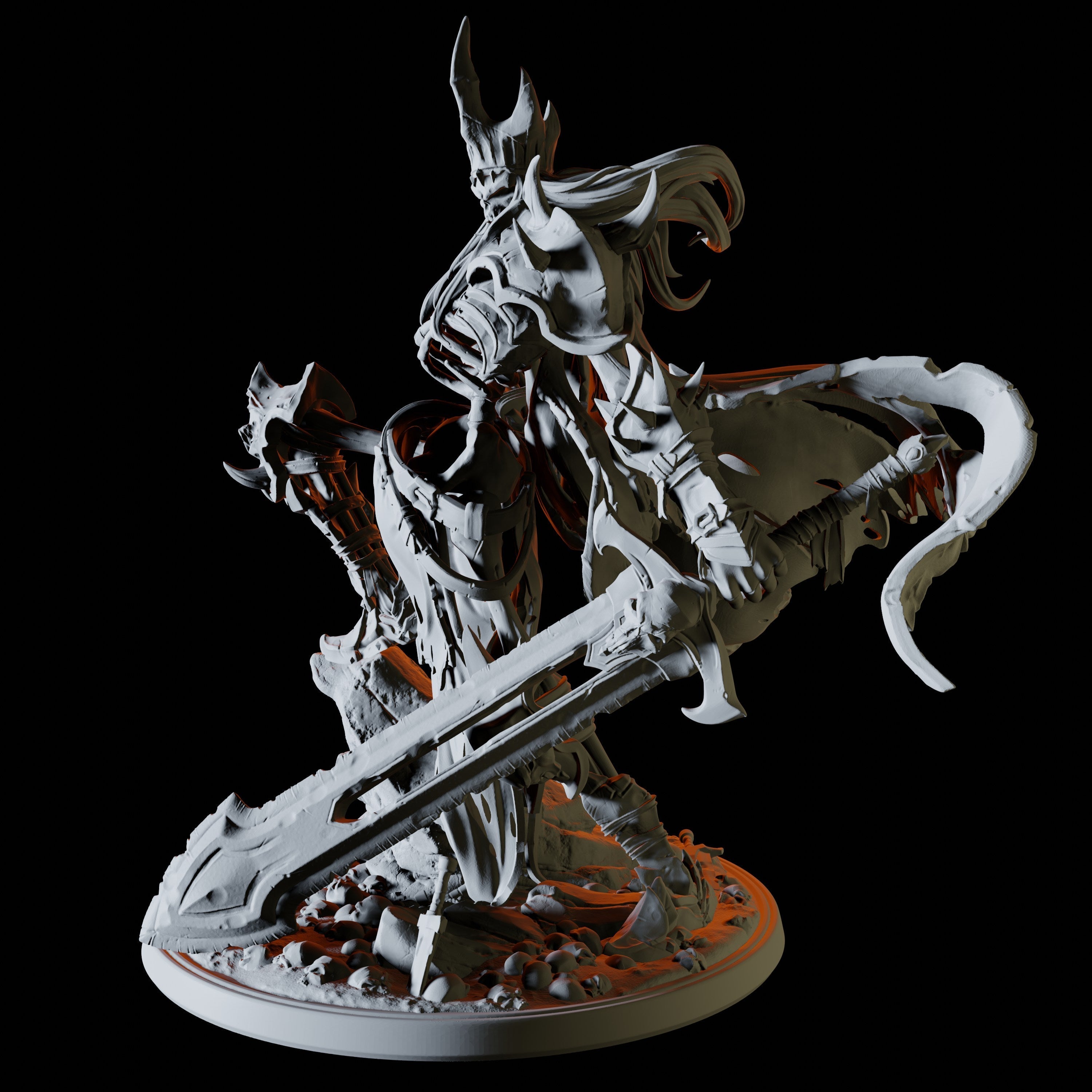 Skeleton King Miniature for Dungeons and Dragons - Myth Forged
