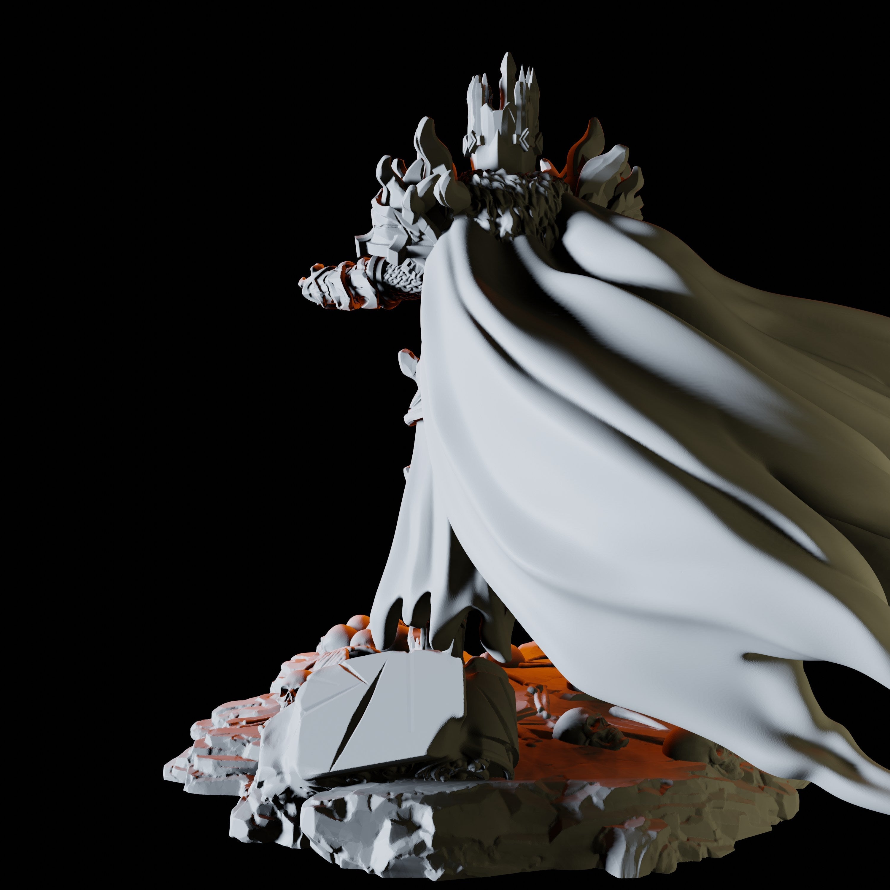 Skeleton Lord Miniature for Dungeons and Dragons - Myth Forged