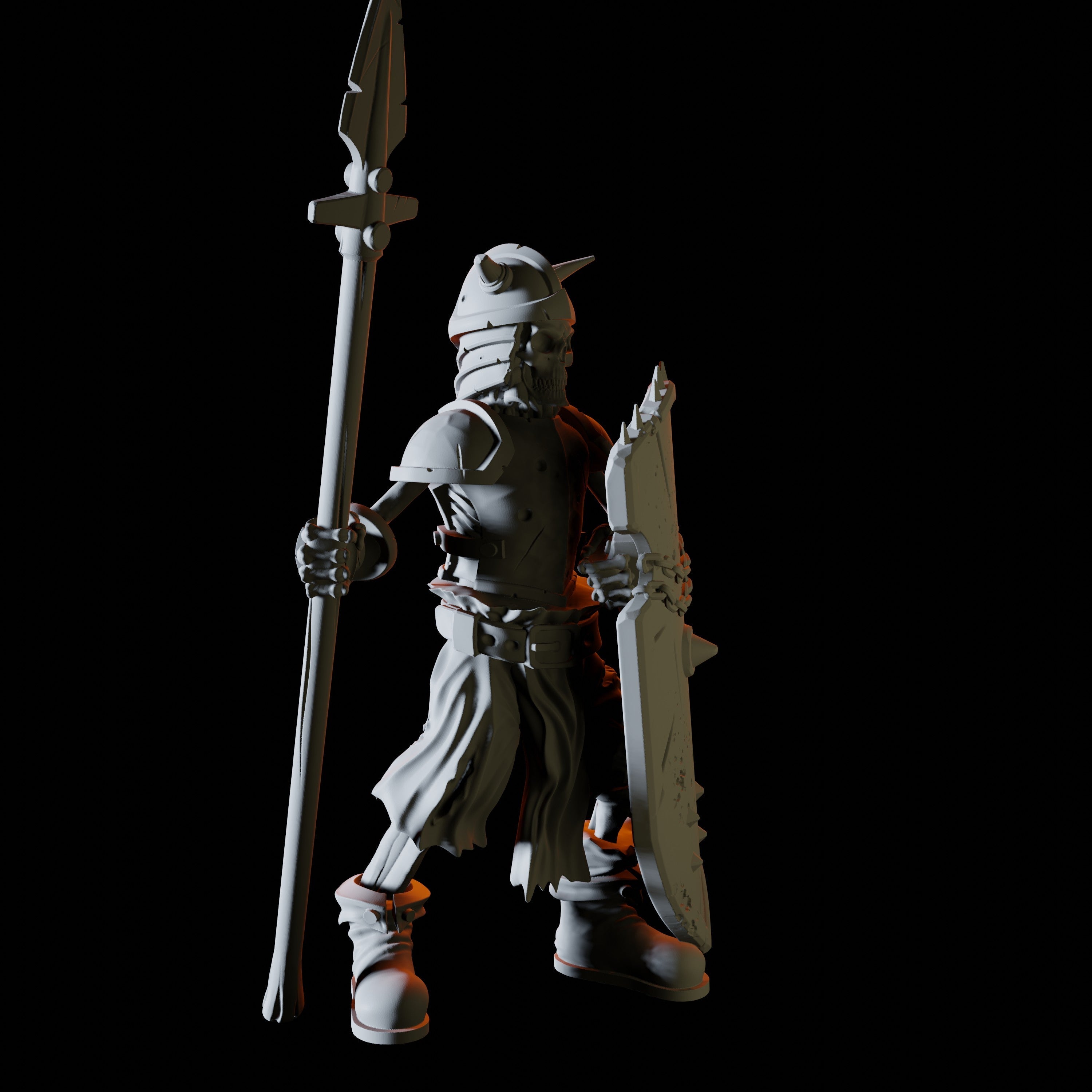 Skeleton Warrior Miniature for Dungeons and Dragons - Myth Forged