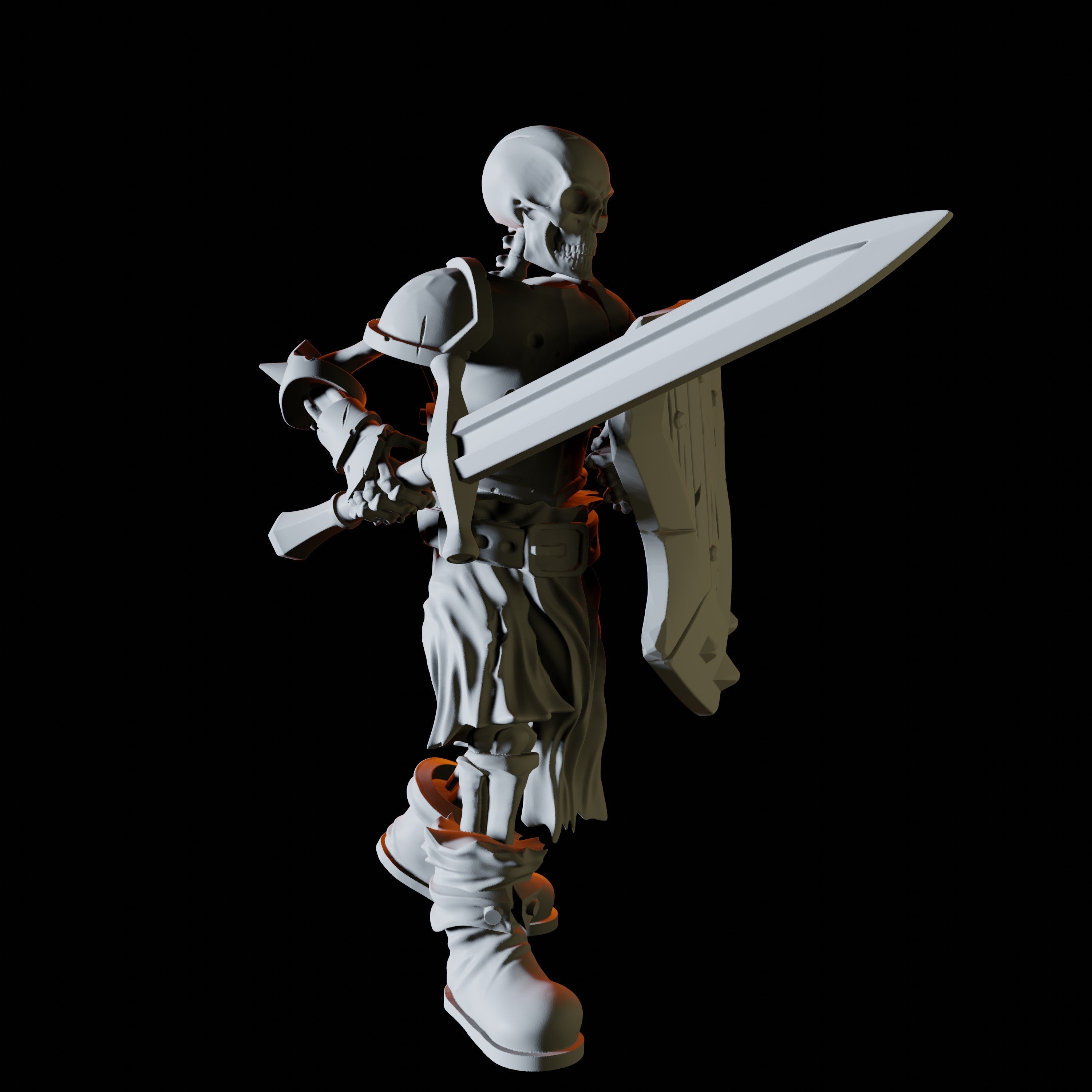 Skeleton Warrior Miniature for Dungeons and Dragons - Myth Forged
