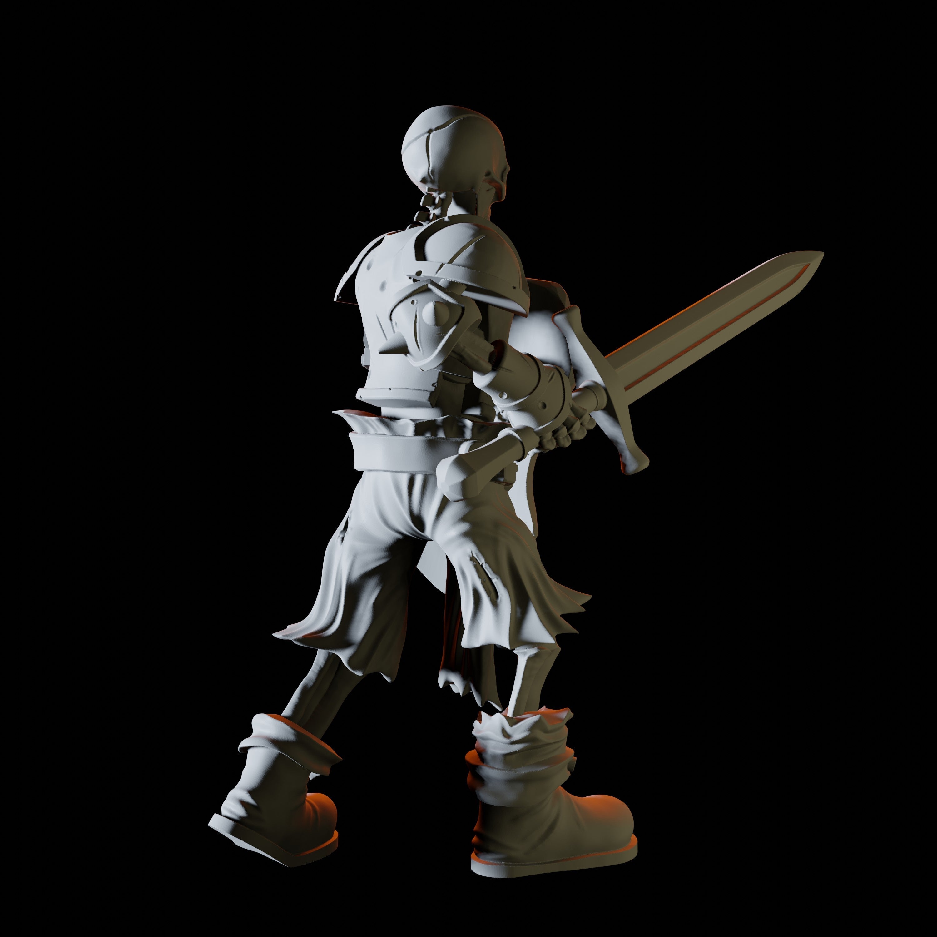 Skeleton Warrior Miniature for Dungeons and Dragons - Myth Forged