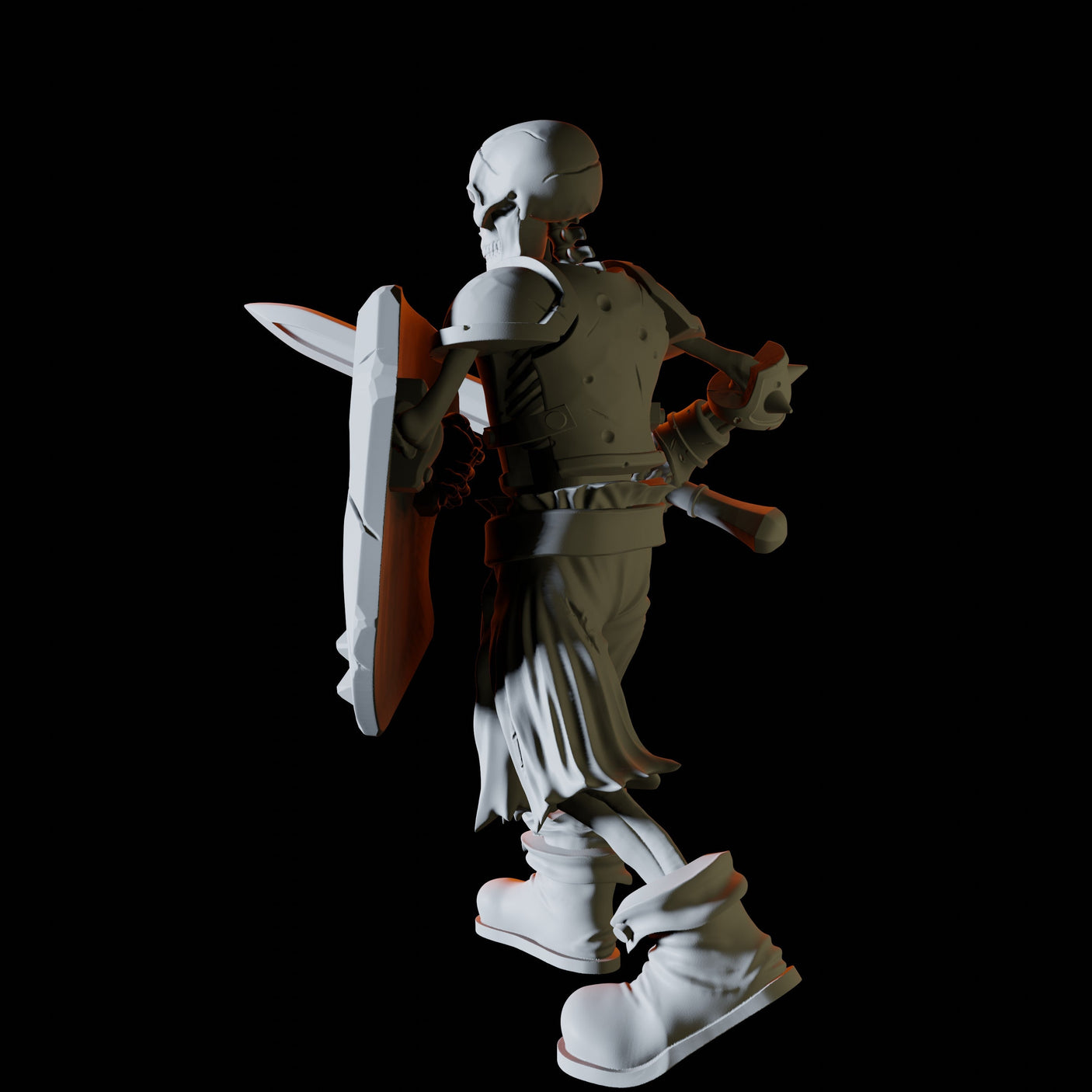 Skeleton Warrior Miniature for Dungeons and Dragons, Pathfinder or other TTRPGs