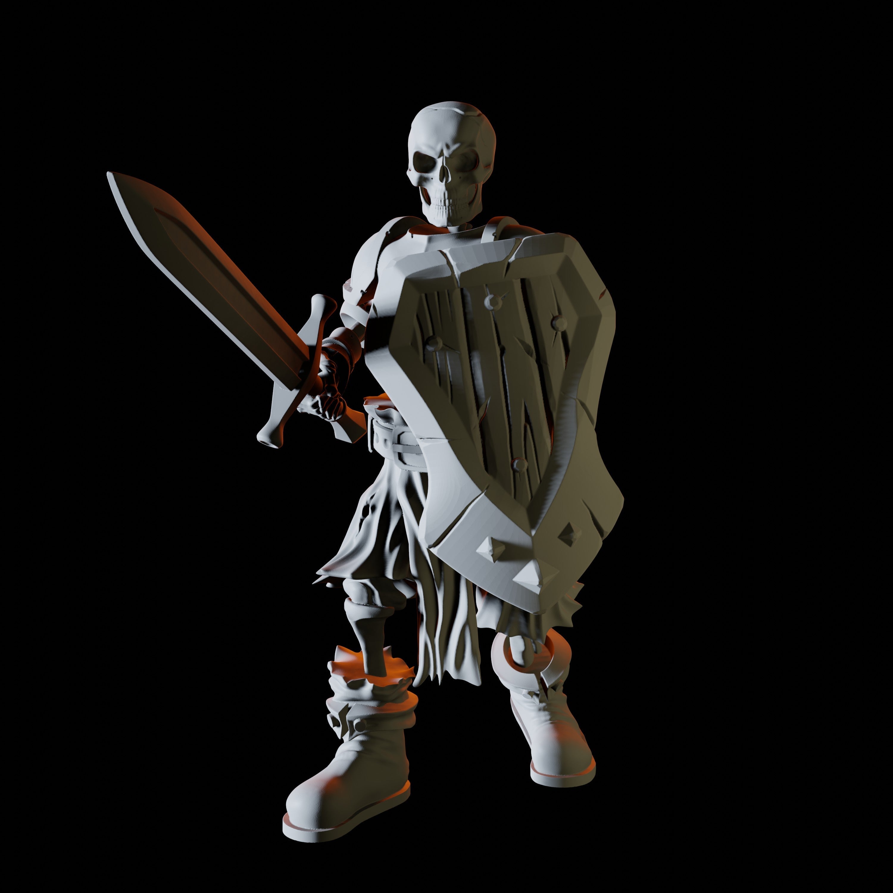 Skeleton Warrior Miniature for Dungeons and Dragons - Myth Forged