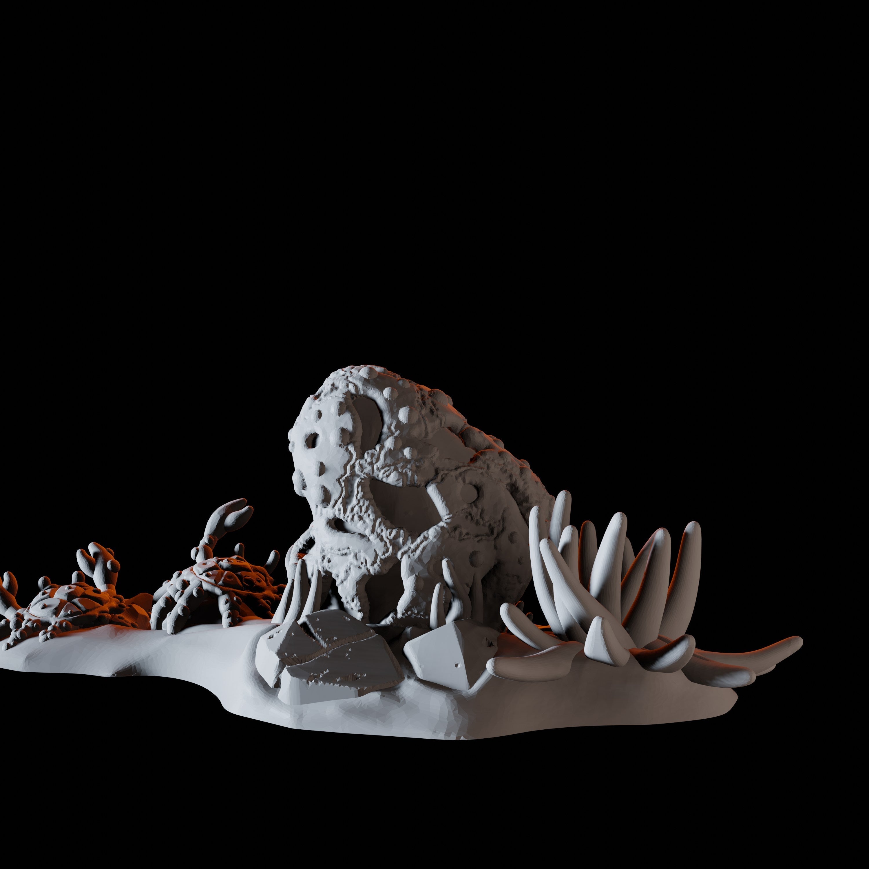 Snails on Rocks - Coastal Terrain Miniature for Dungeons and Dragons - Myth Forged