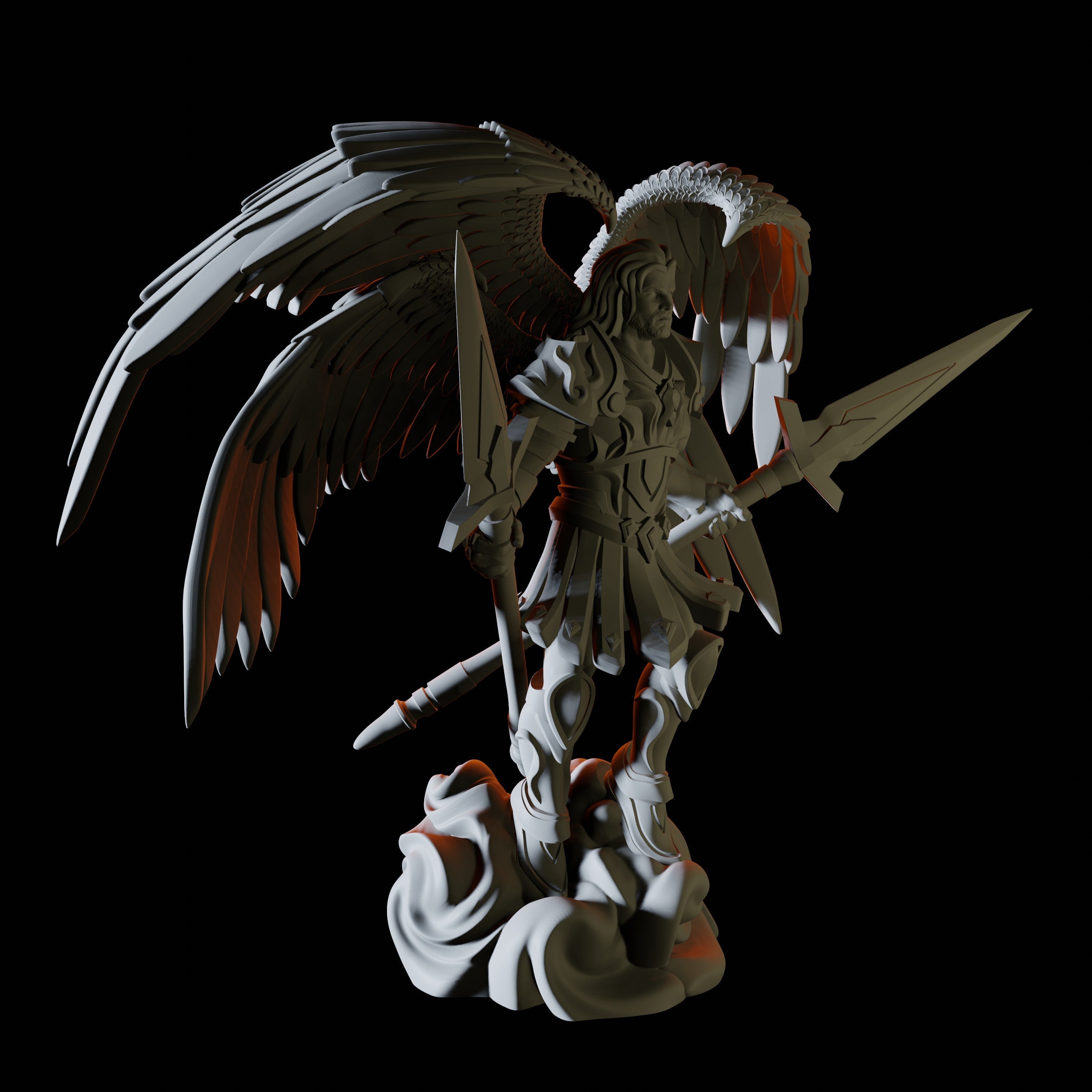 Spear Celestial Miniature for Dungeons and Dragons - Myth Forged