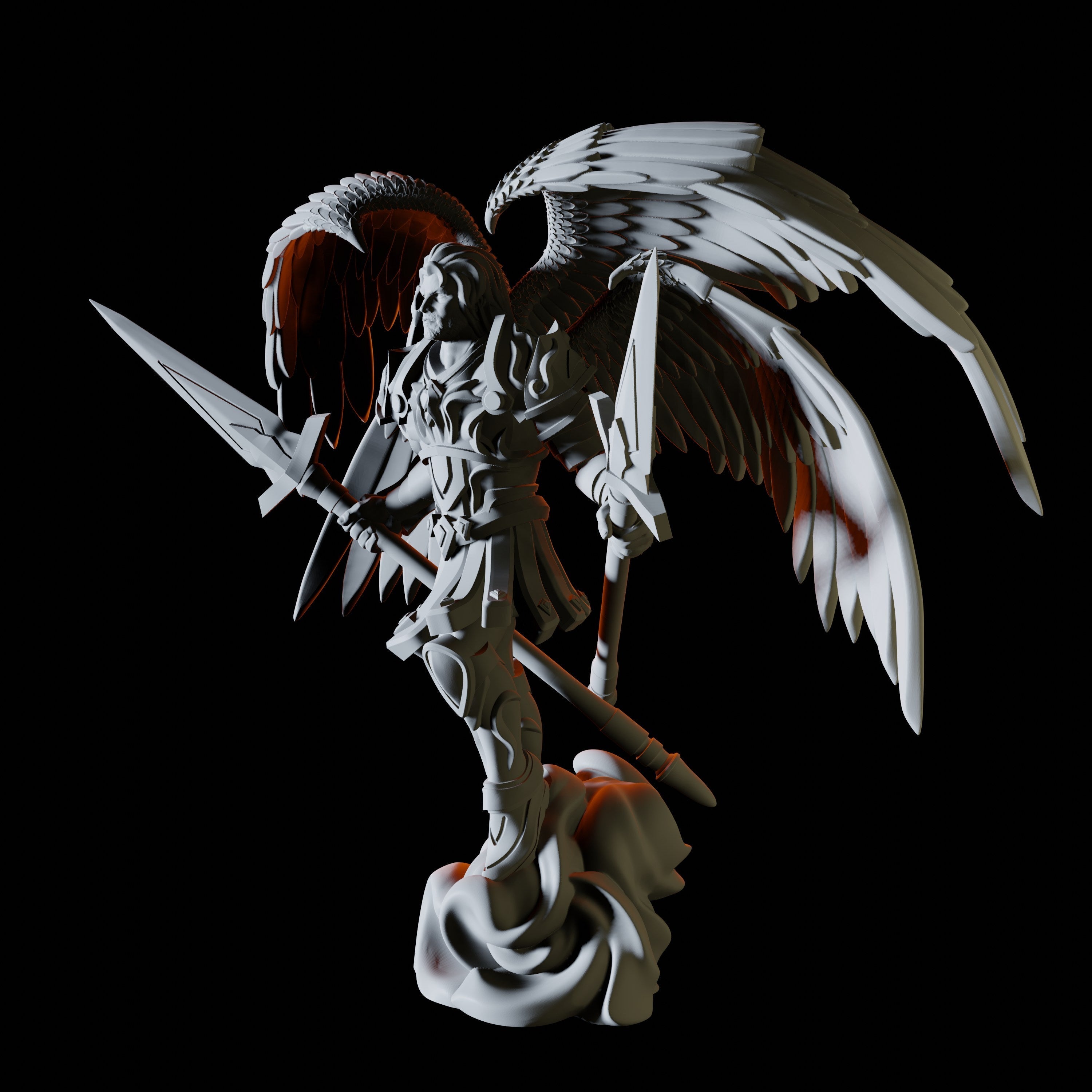 Spear Celestial Miniature for Dungeons and Dragons - Myth Forged