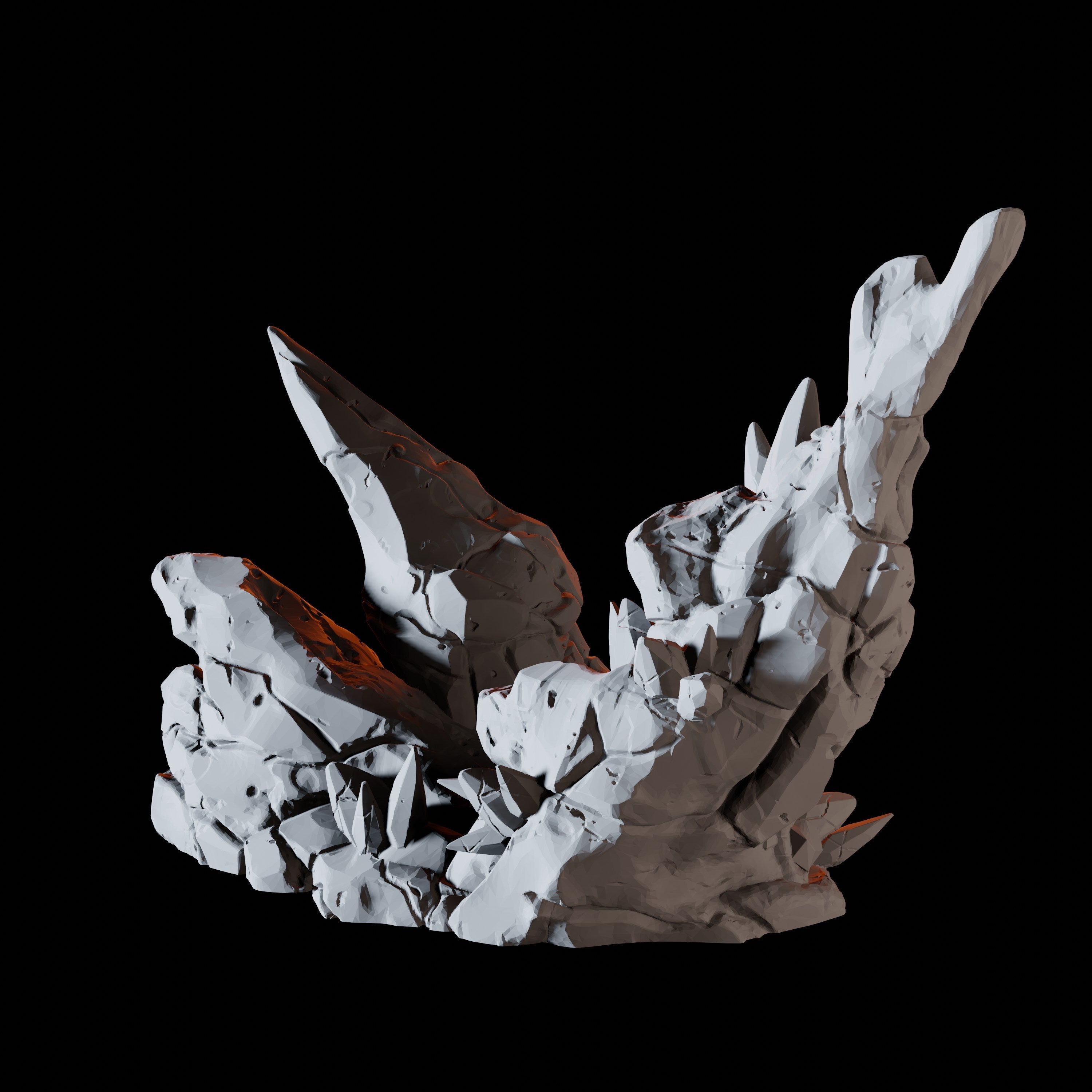 Spike Crystals - Cave Scatter Terrain Miniature for Dungeons and Dragons - Myth Forged