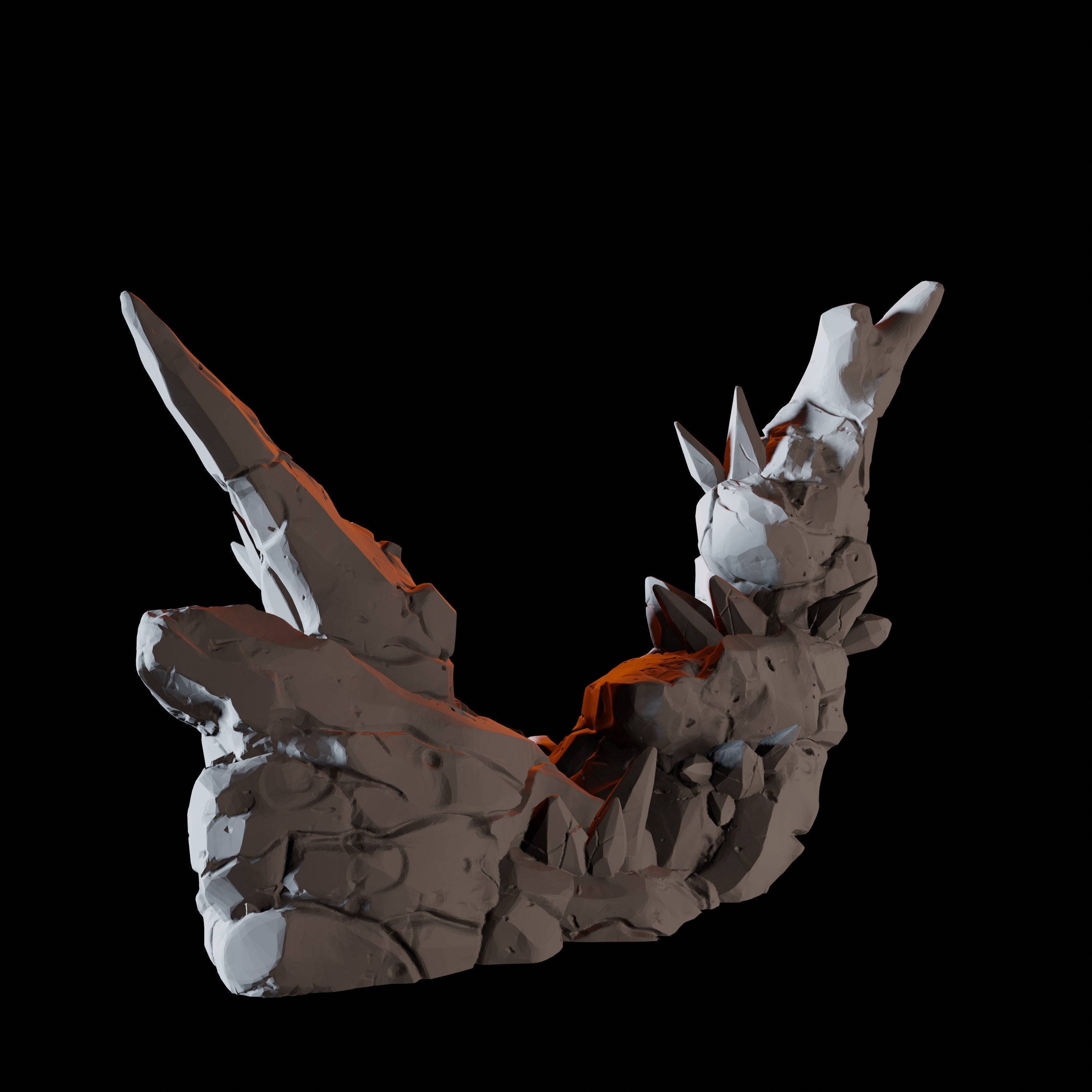 Spike Crystals - Cave Scatter Terrain Miniature for Dungeons and Dragons - Myth Forged