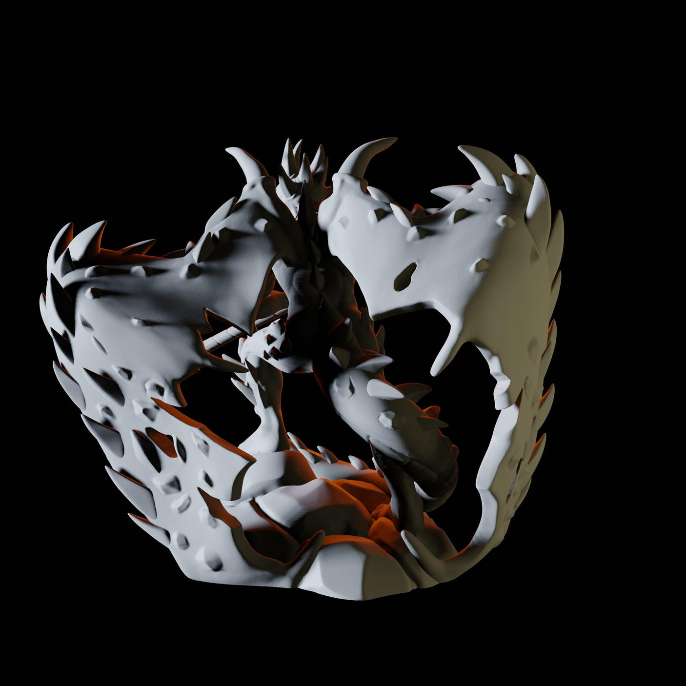 Spined Devil Miniature for Dungeons and Dragons, Pathfinder or other TTRPGs