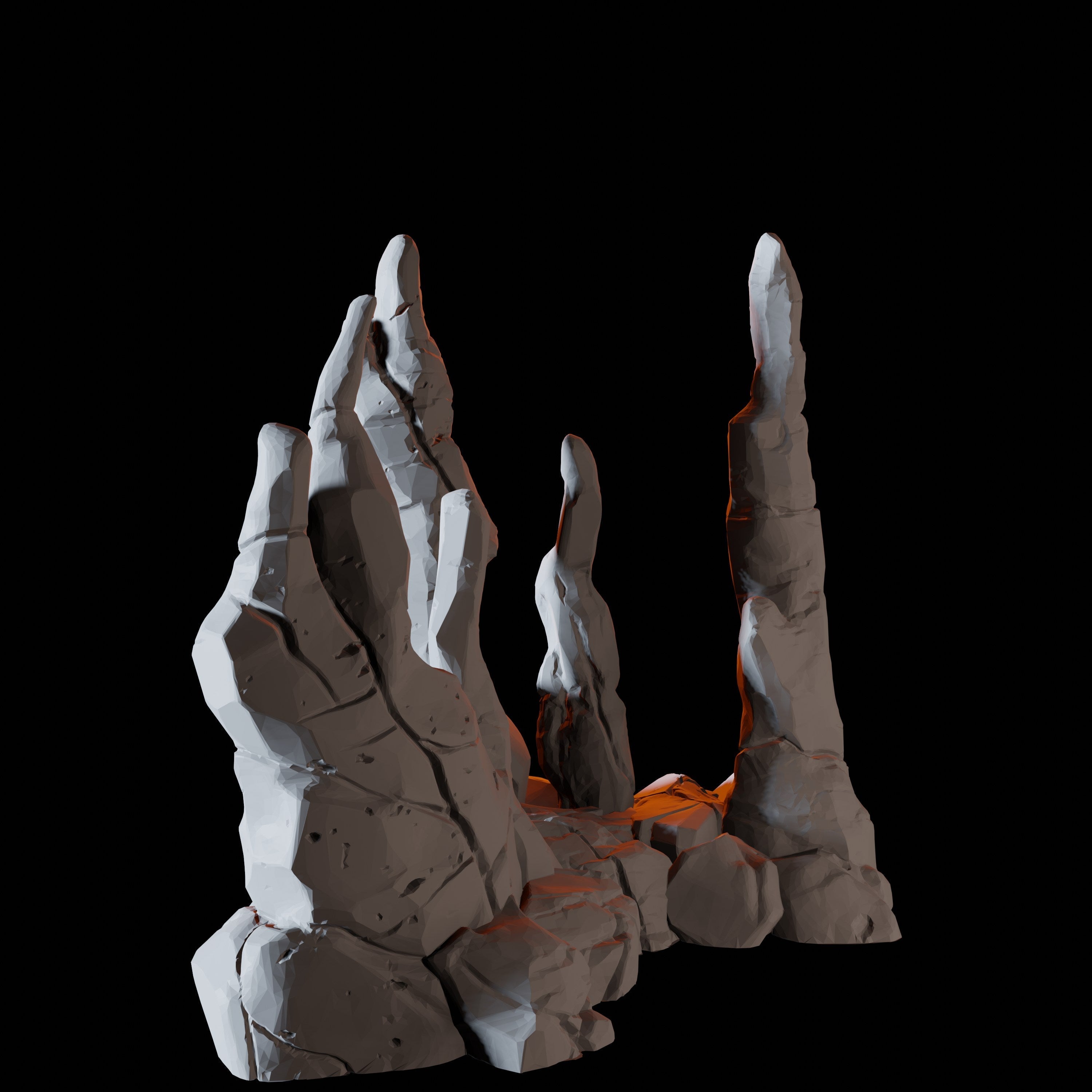 Stalagmite Formation - Cave Scatter Terrain Miniature for Dungeons and Dragons - Myth Forged