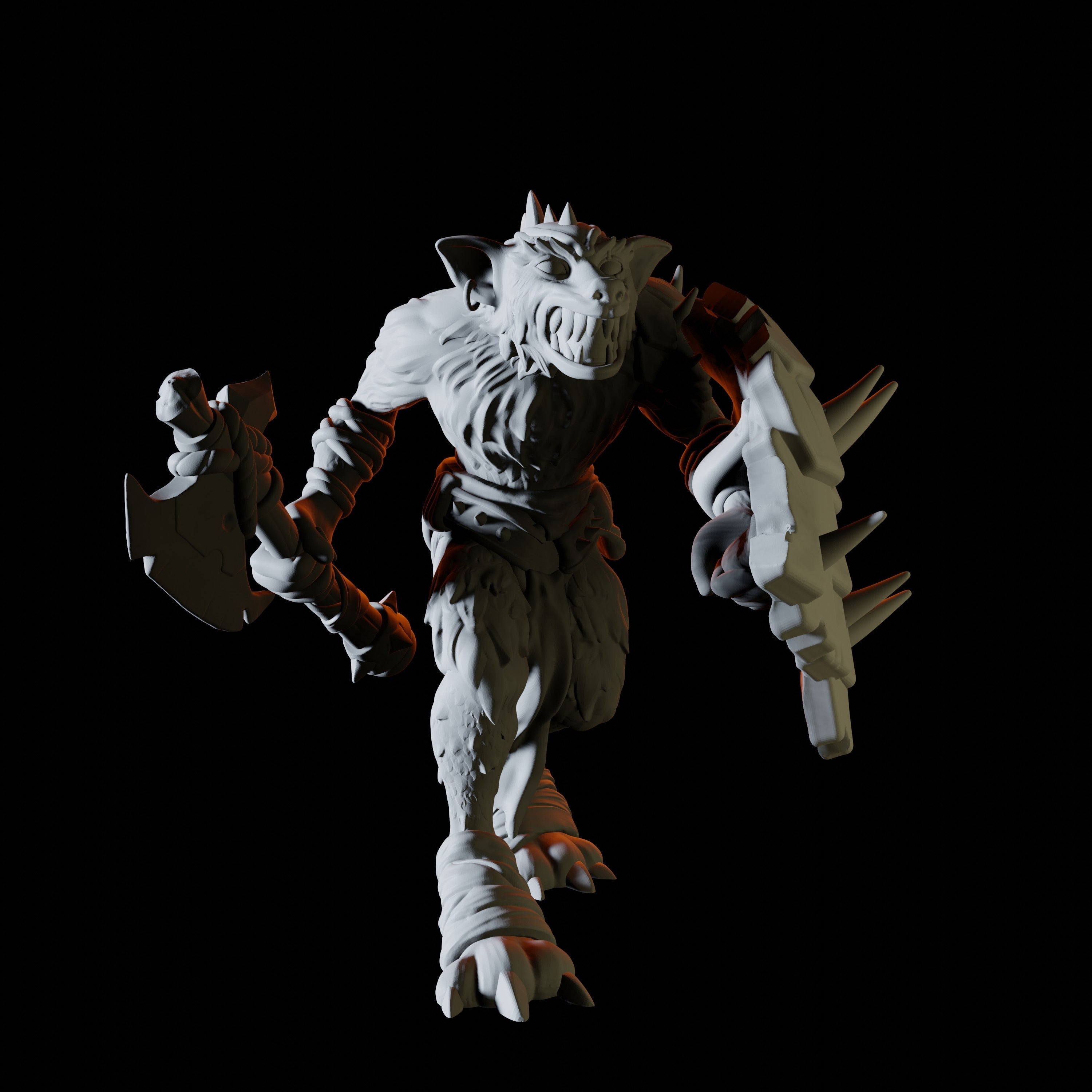Gnoll Miniature for Dungeons and Dragons - Myth Forged