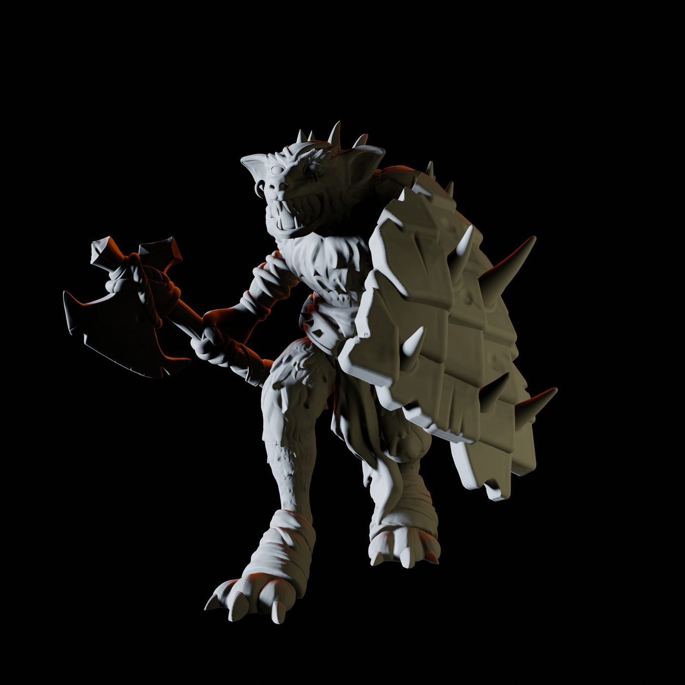 Stalking Gnoll Miniature for Dungeons and Dragons, Pathfinder or other TTRPGs