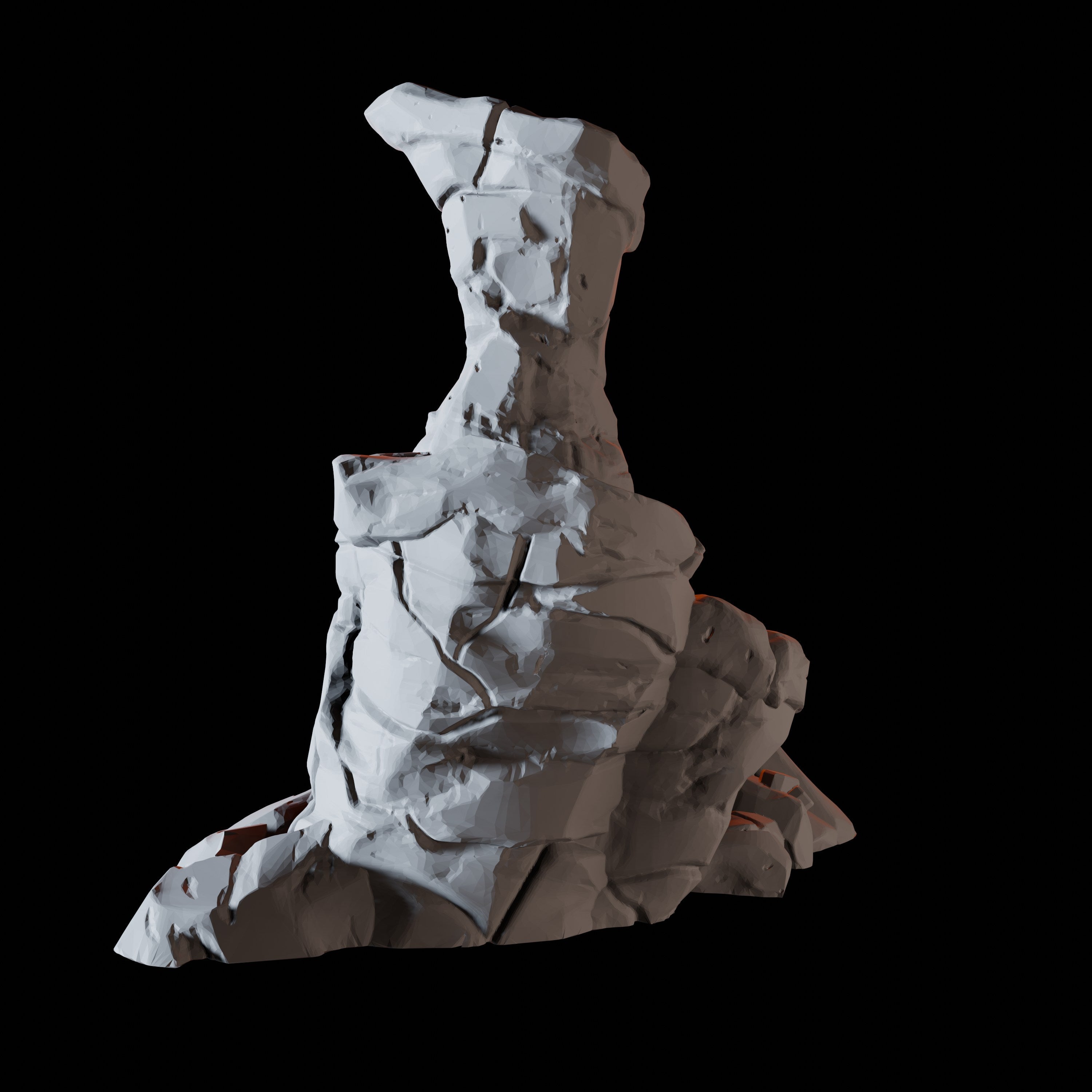 Steep Rock Formation A - Cave Scatter Terrain Miniature for Dungeons and Dragons - Myth Forged