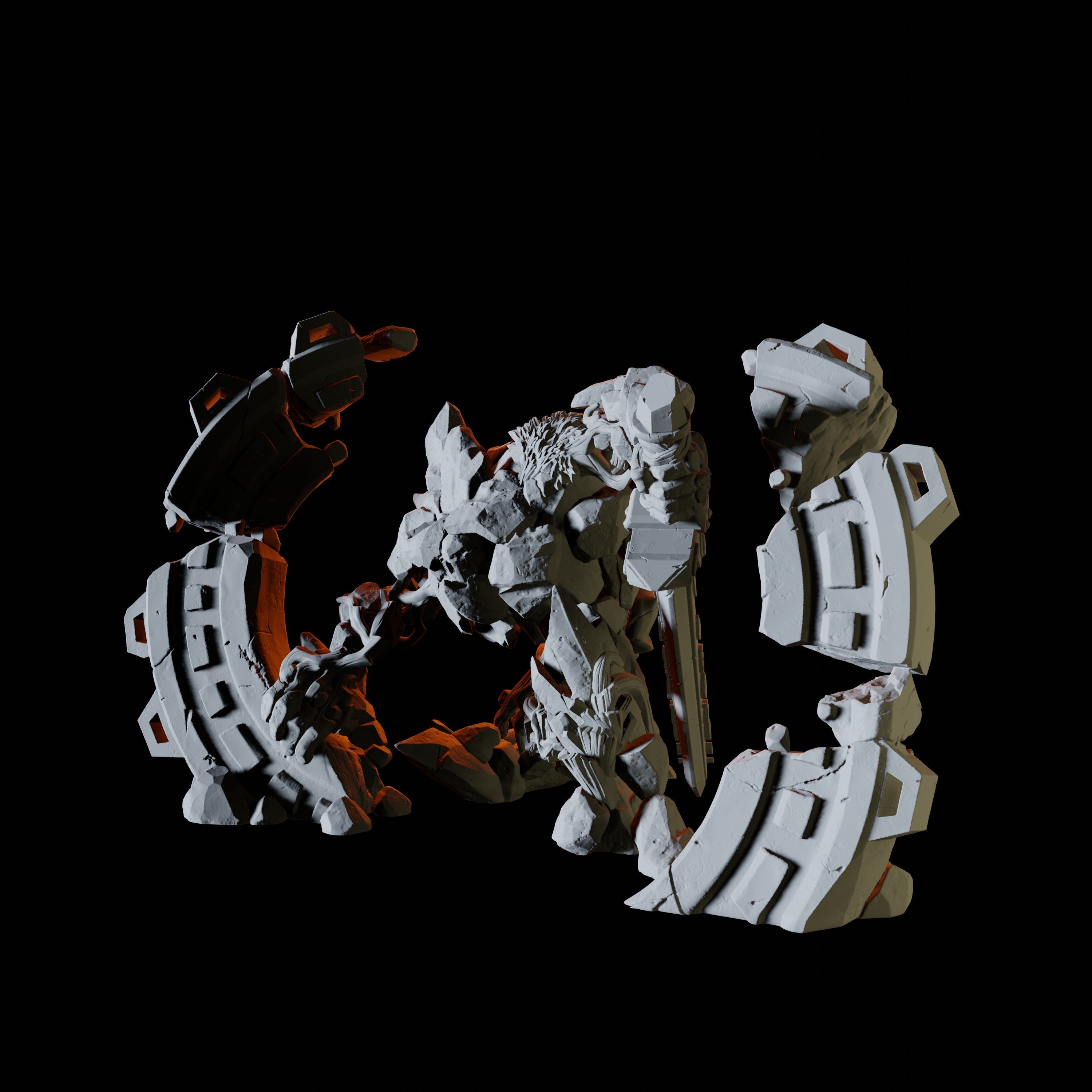 Stone Golem Miniature for Dungeons and Dragons - Myth Forged