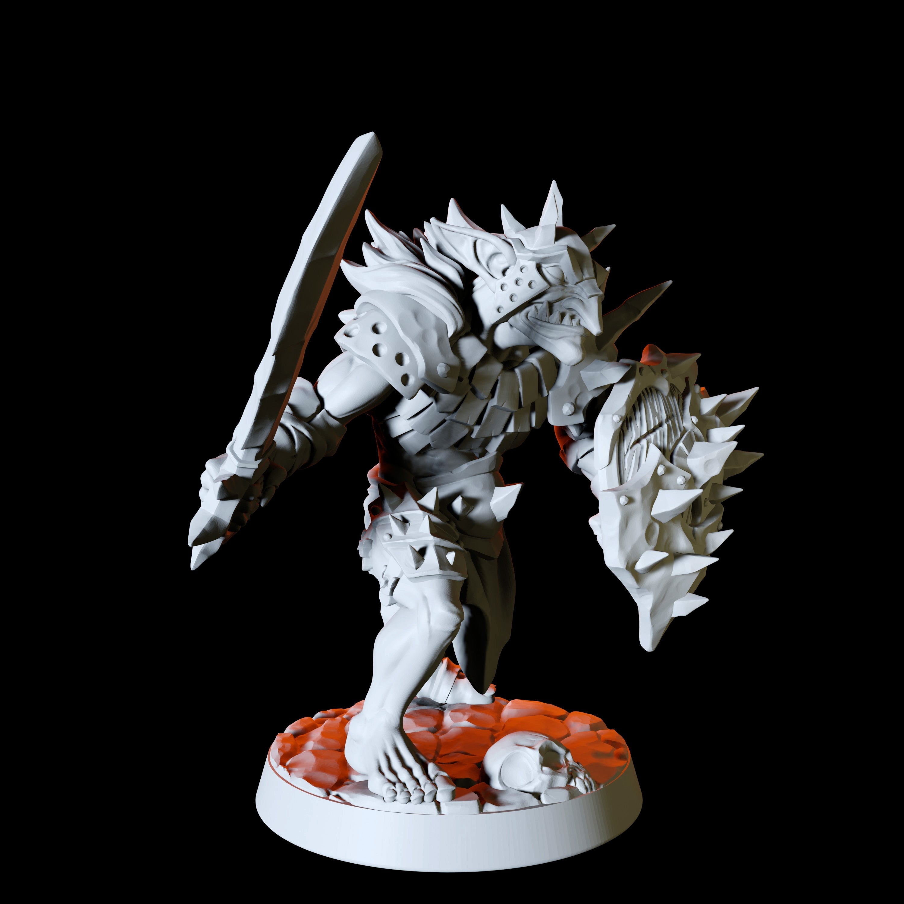 Sword and Shield Hobgoblin Miniature for Dungeons and Dragons - Myth Forged