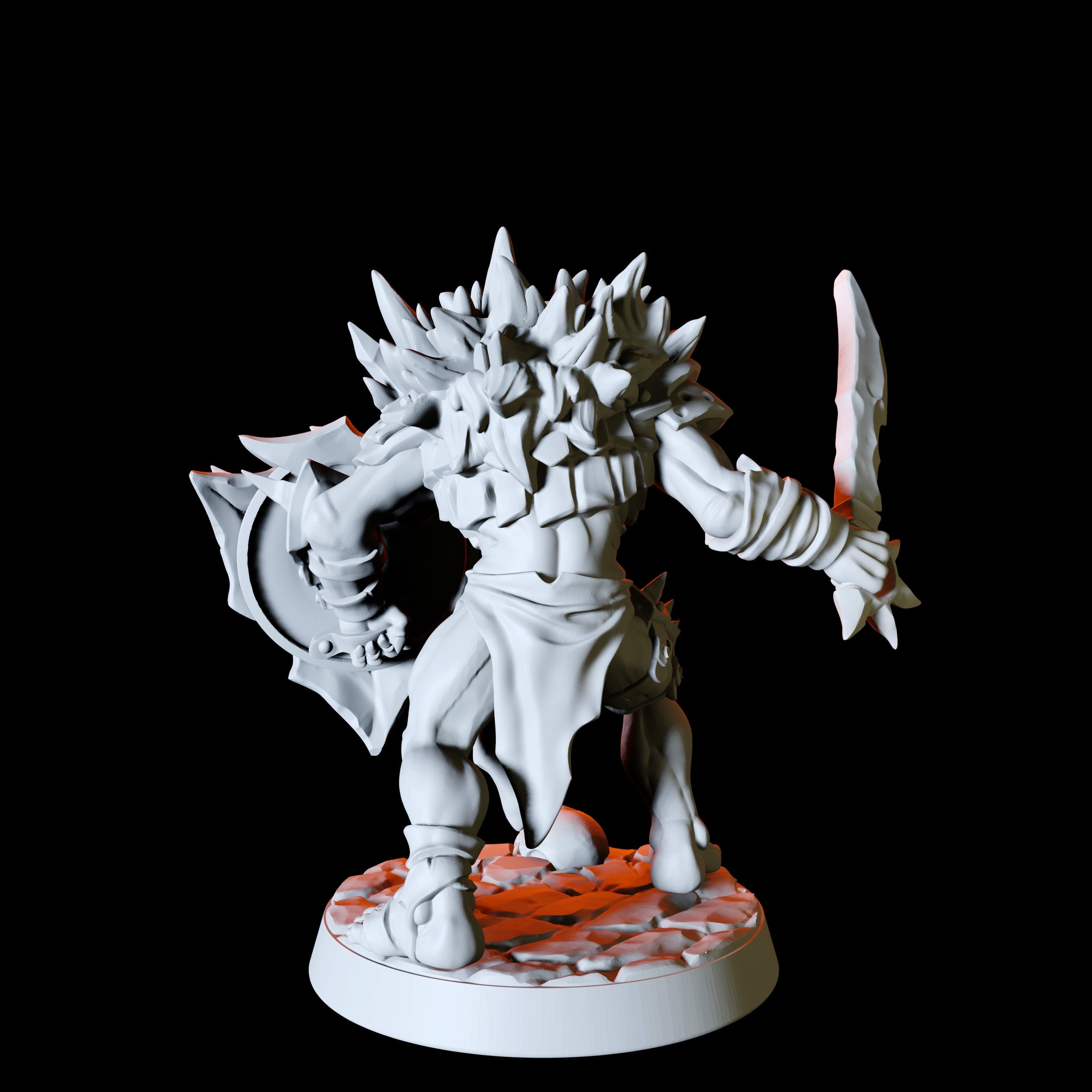 Sword and Shield Hobgoblin Miniature for Dungeons and Dragons - Myth Forged