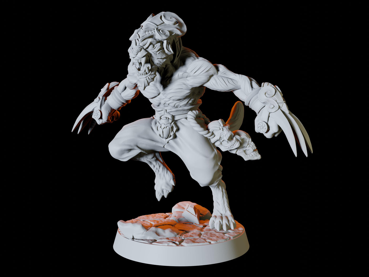Tabaxi Army - Six Soldiers Miniature for Dungeons and Dragons, Pathfinder or other TTRPGs