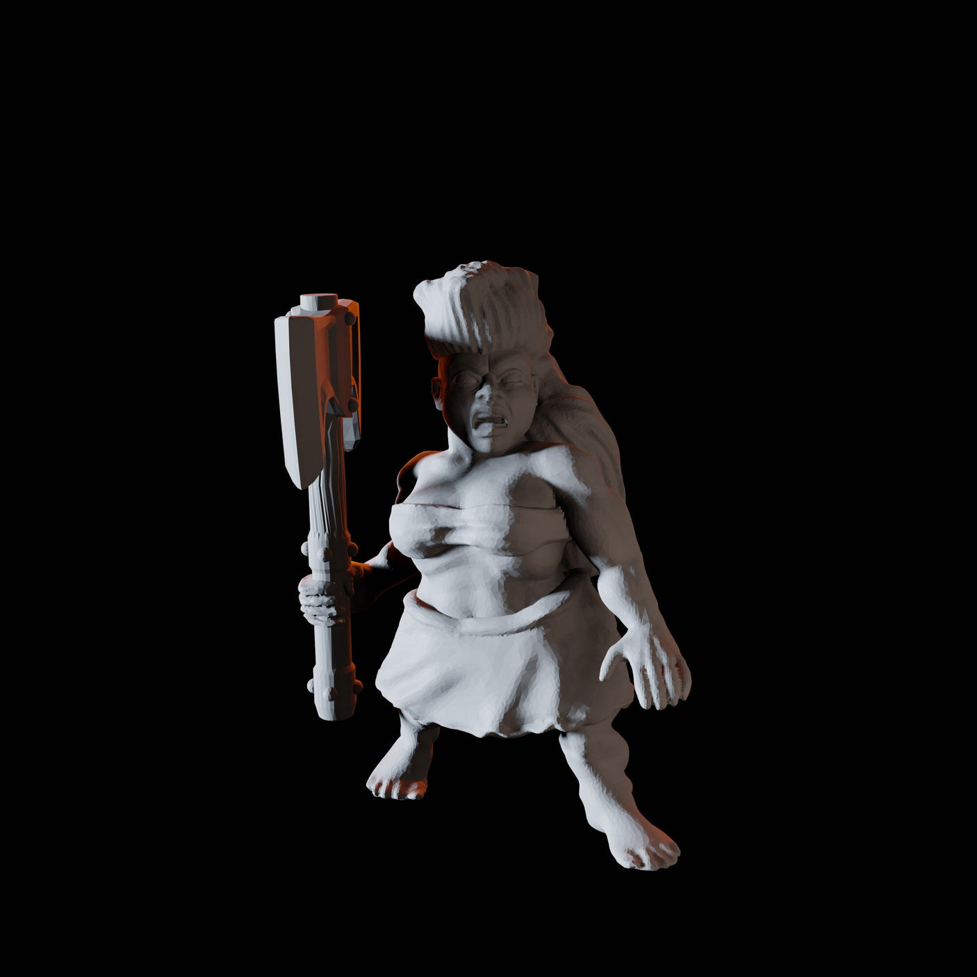 Ten Dwarf Barbarians Miniature for Dungeons and Dragons, Pathfinder or other TTRPGs
