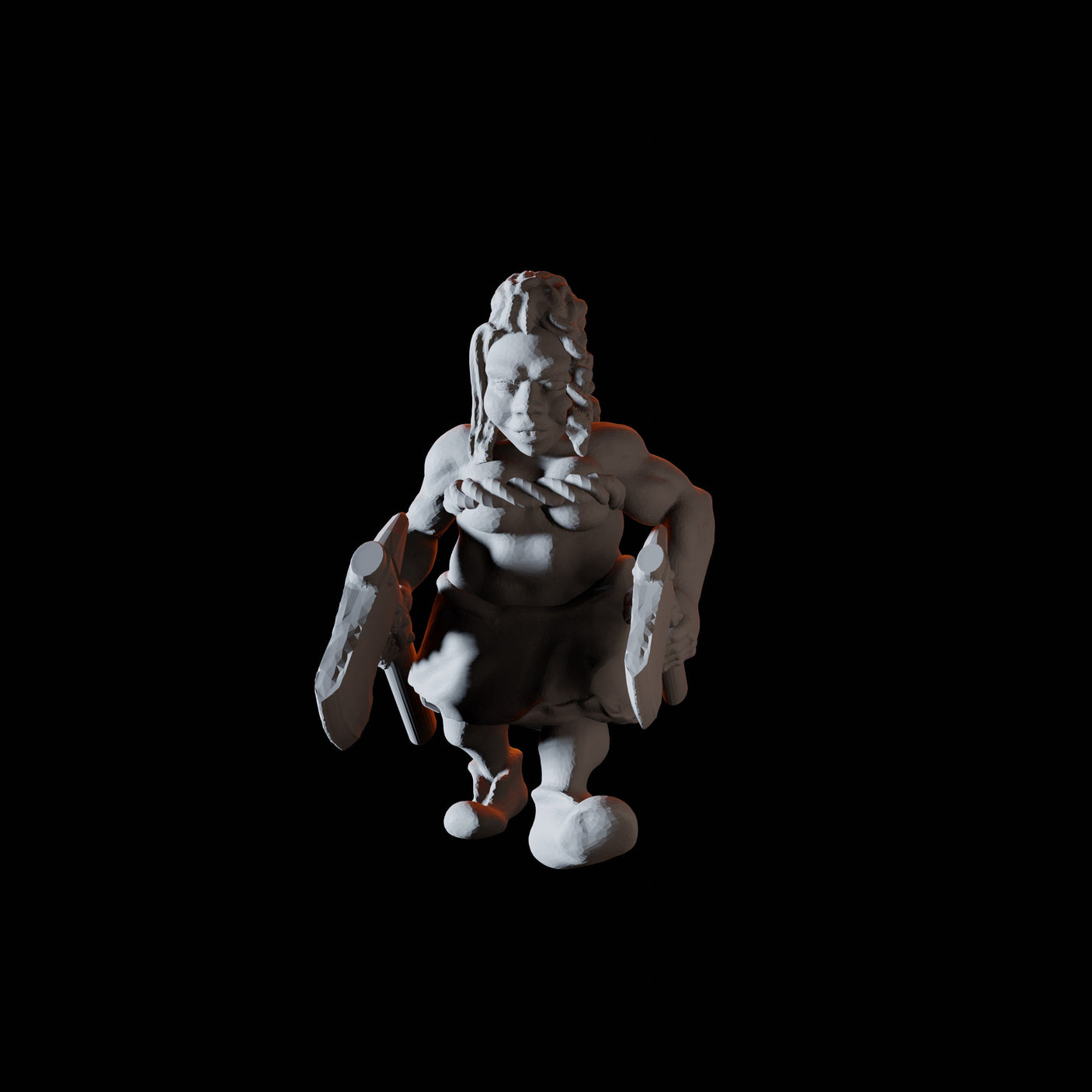 Ten Dwarf Barbarians Miniature for Dungeons and Dragons, Pathfinder or other TTRPGs