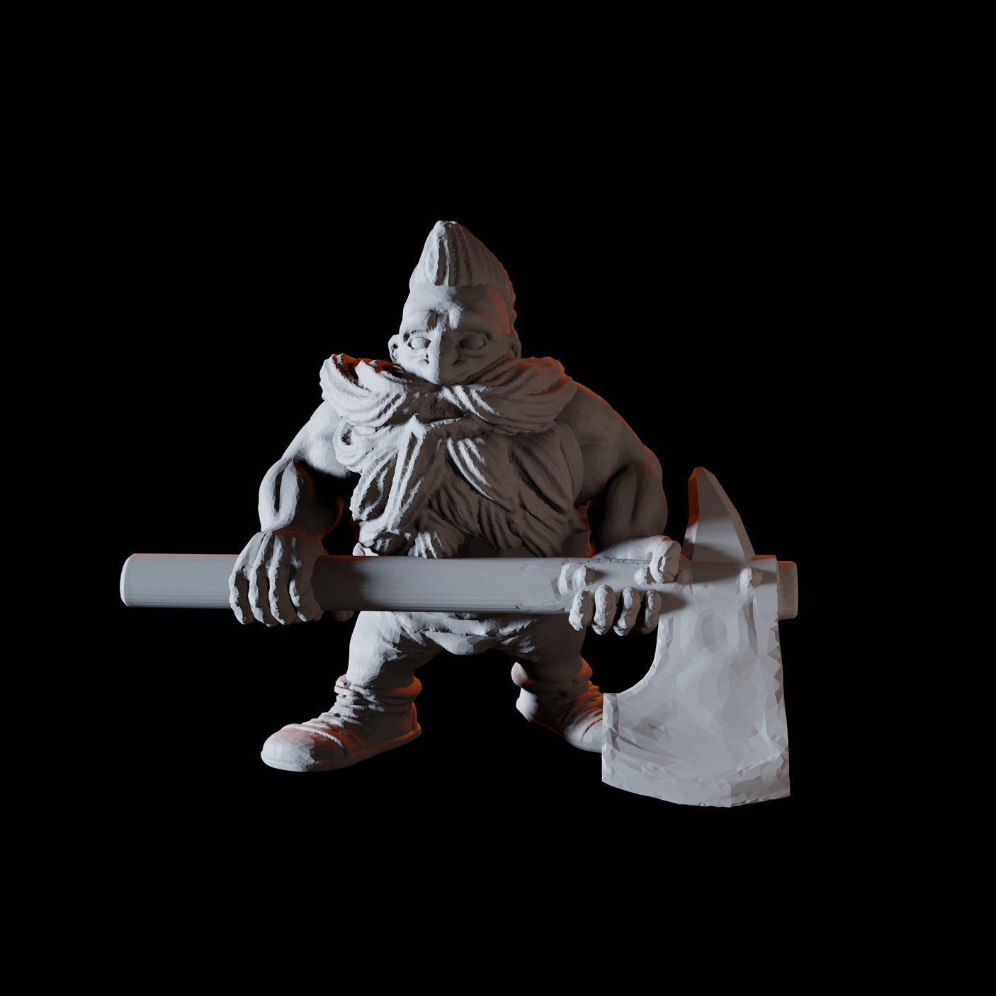 Ten Dwarf Barbarians Miniature for Dungeons and Dragons, Pathfinder or other TTRPGs