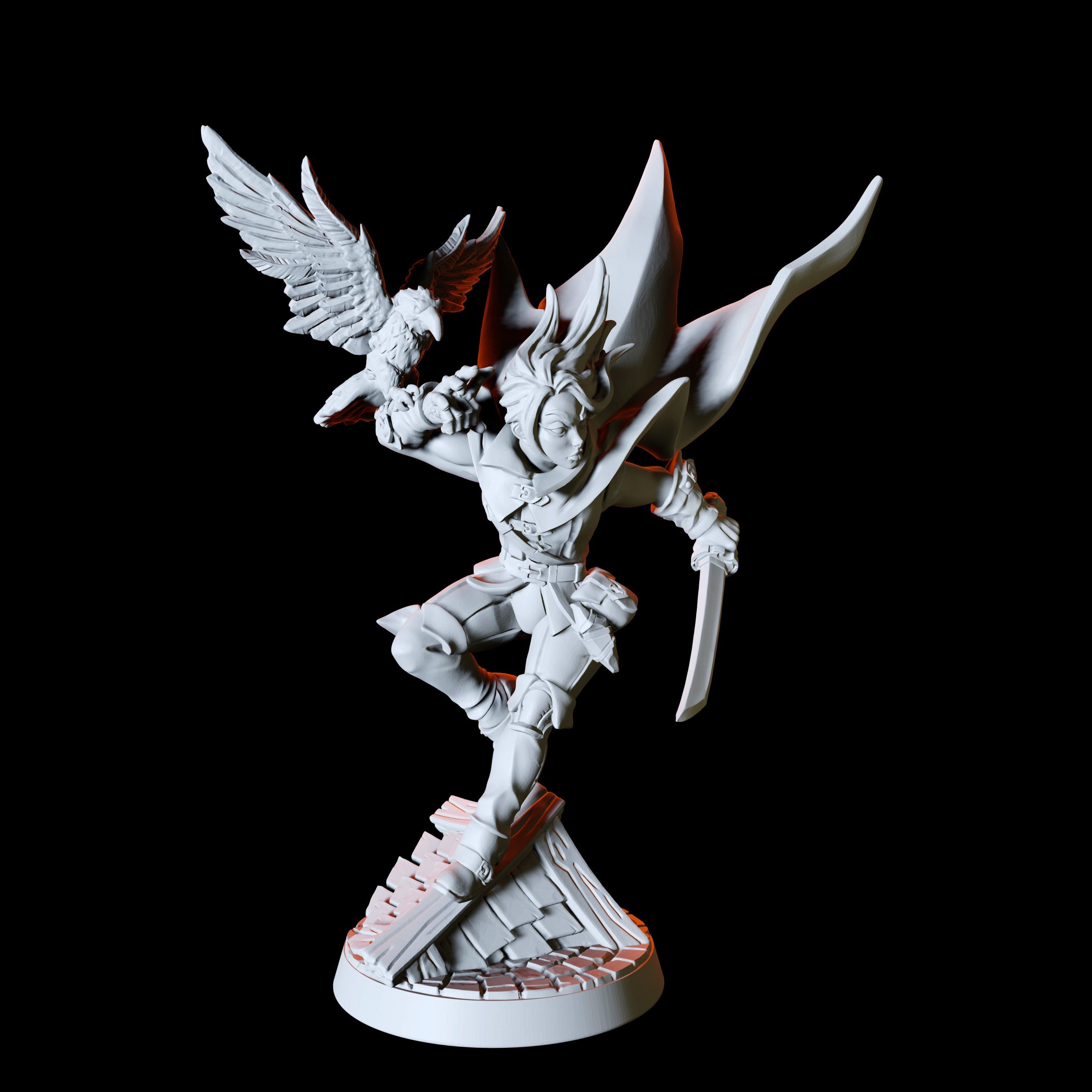 Human Female Rogue Miniature for Dungeons and Dragons - Myth Forged