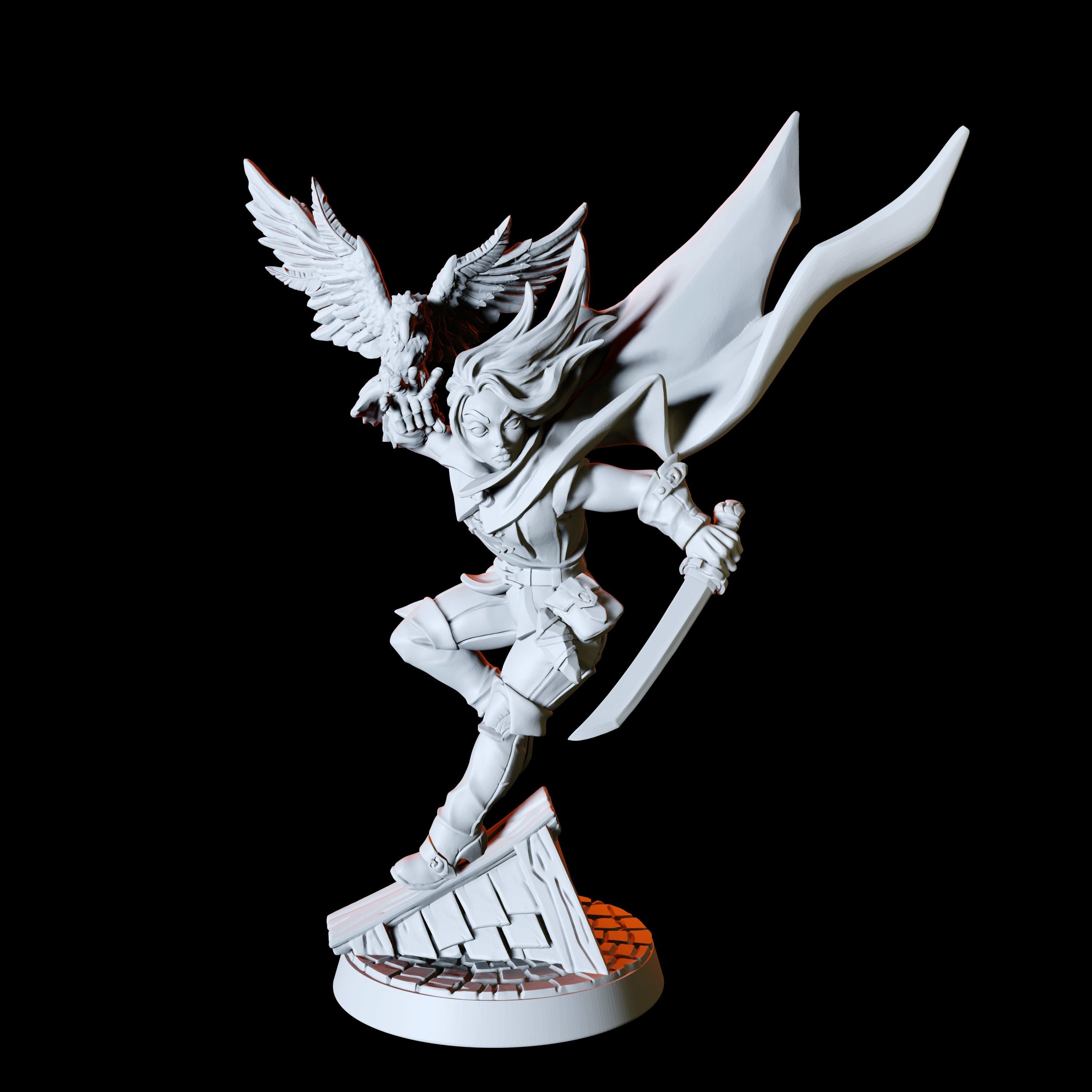 Human Female Rogue Miniature for Dungeons and Dragons - Myth Forged