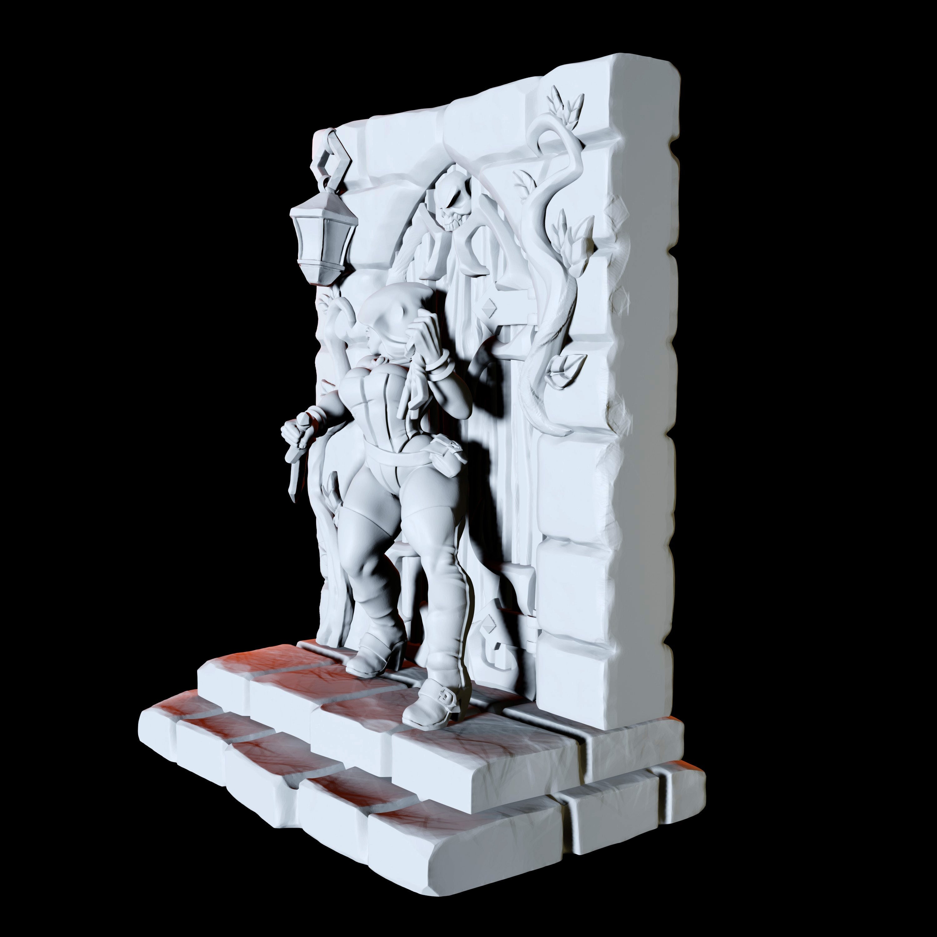 Thief or Rogue Pinup Miniature for Dungeons and Dragons - Myth Forged