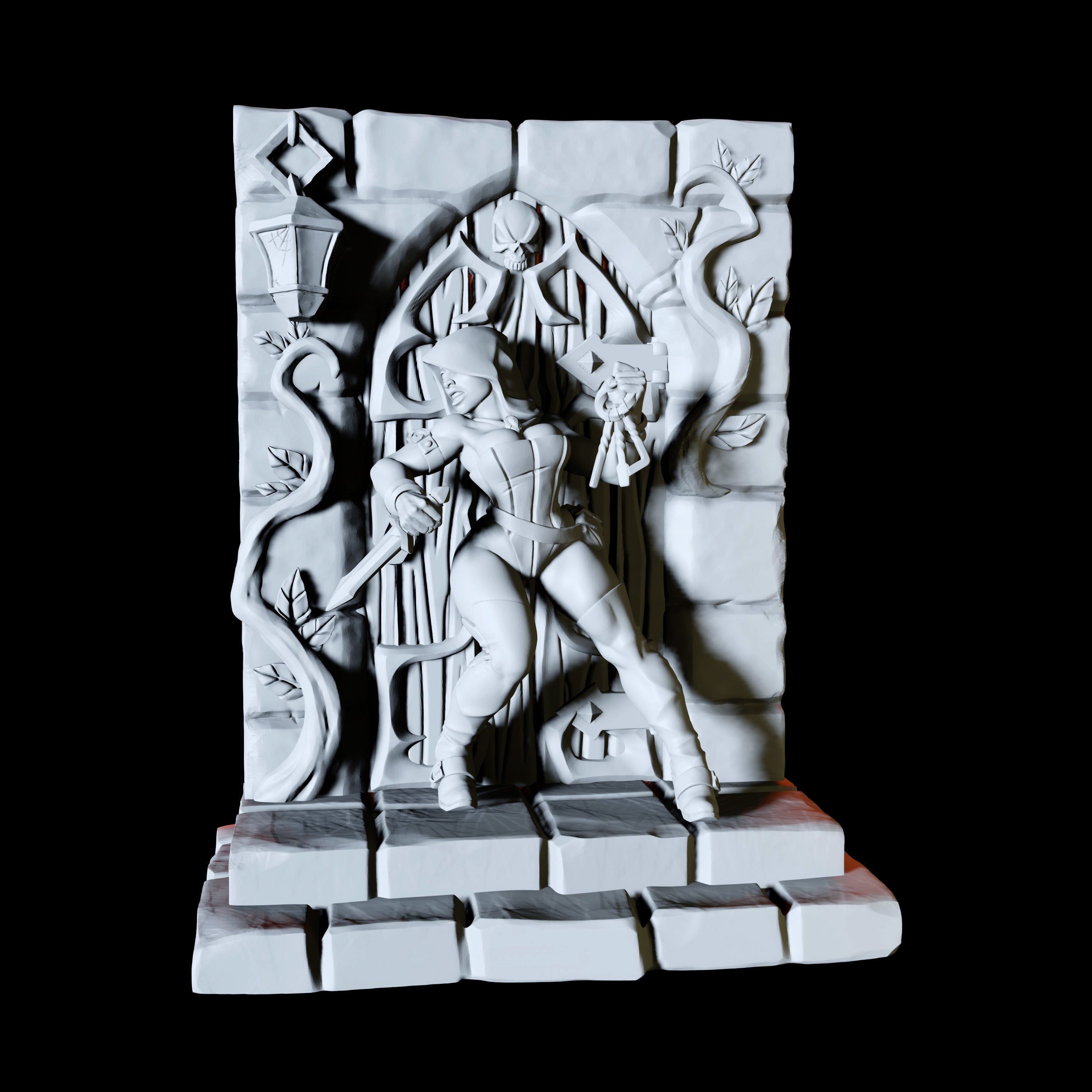 Thief or Rogue Pinup Miniature for Dungeons and Dragons - Myth Forged