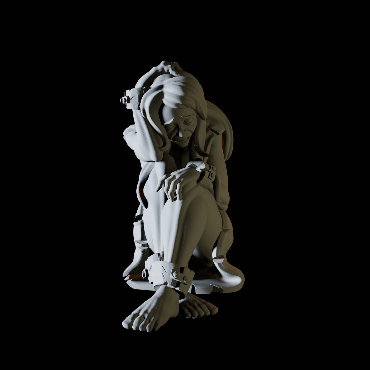 Three Prisoners Miniature for Dungeons and Dragons, Pathfinder or other TTRPGs