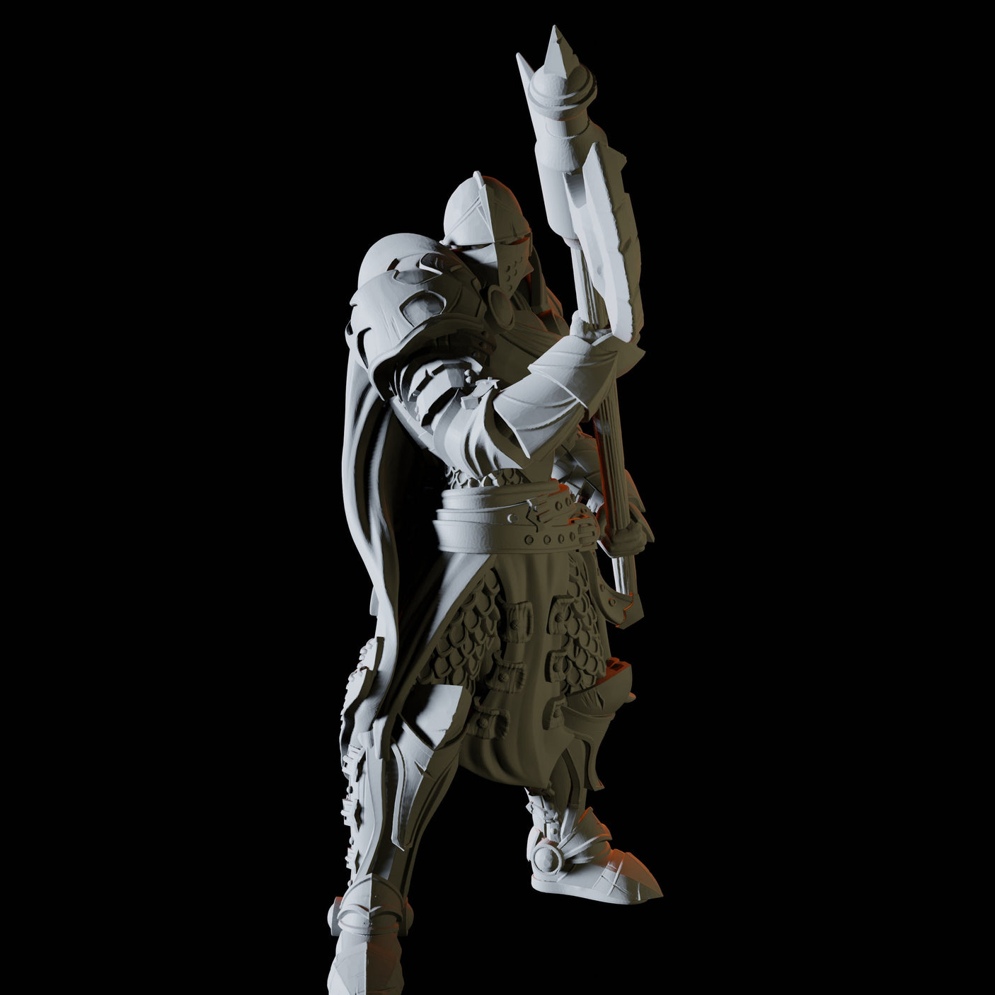 Three Royal Knights Miniature for Dungeons and Dragons, Pathfinder or other TTRPGs