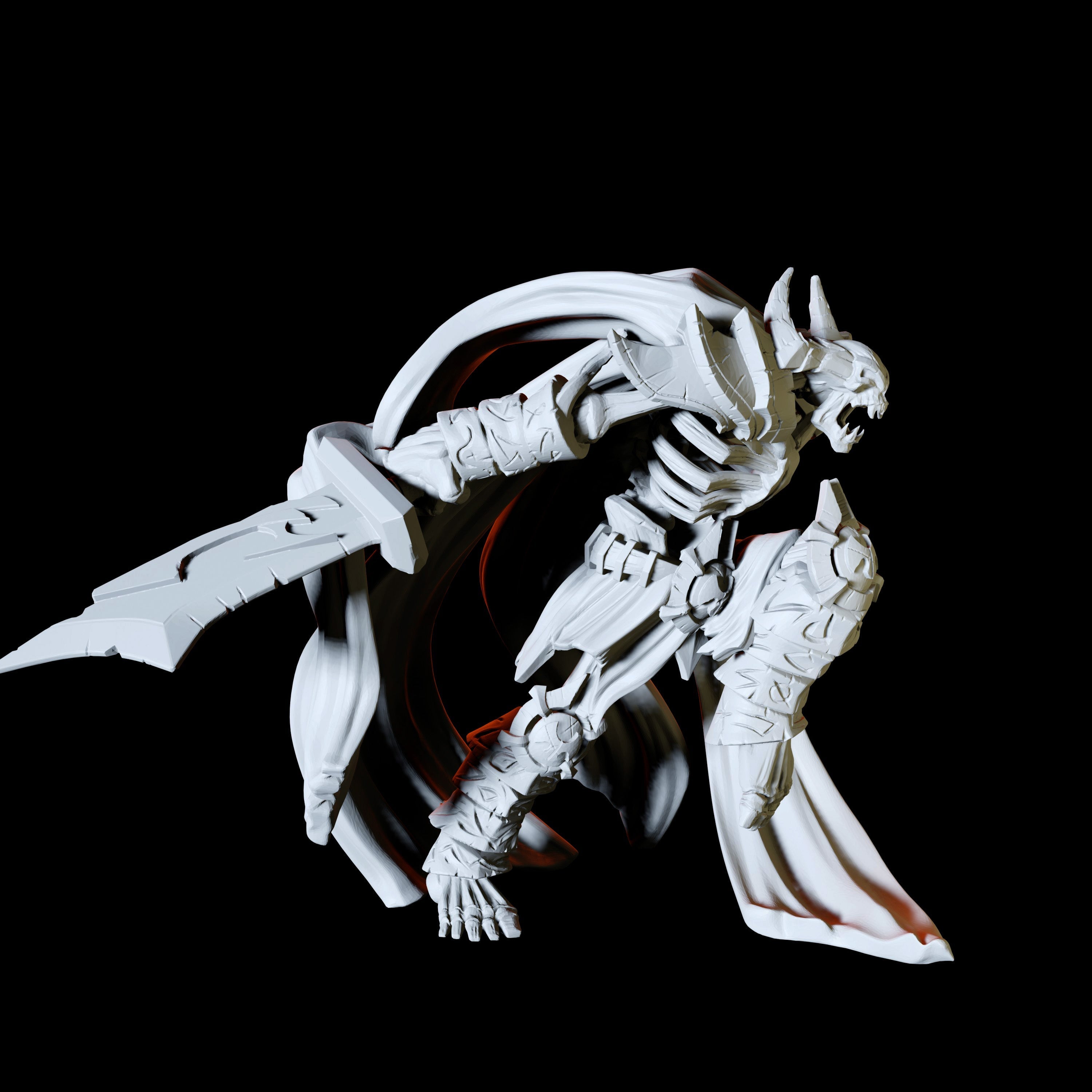 Skeleton Demon Miniature for Dungeons and Dragons - Myth Forged
