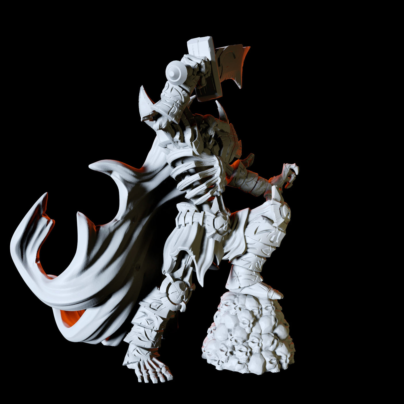 Three Skeleton Demons Miniature for Dungeons and Dragons, Pathfinder or other TTRPGs