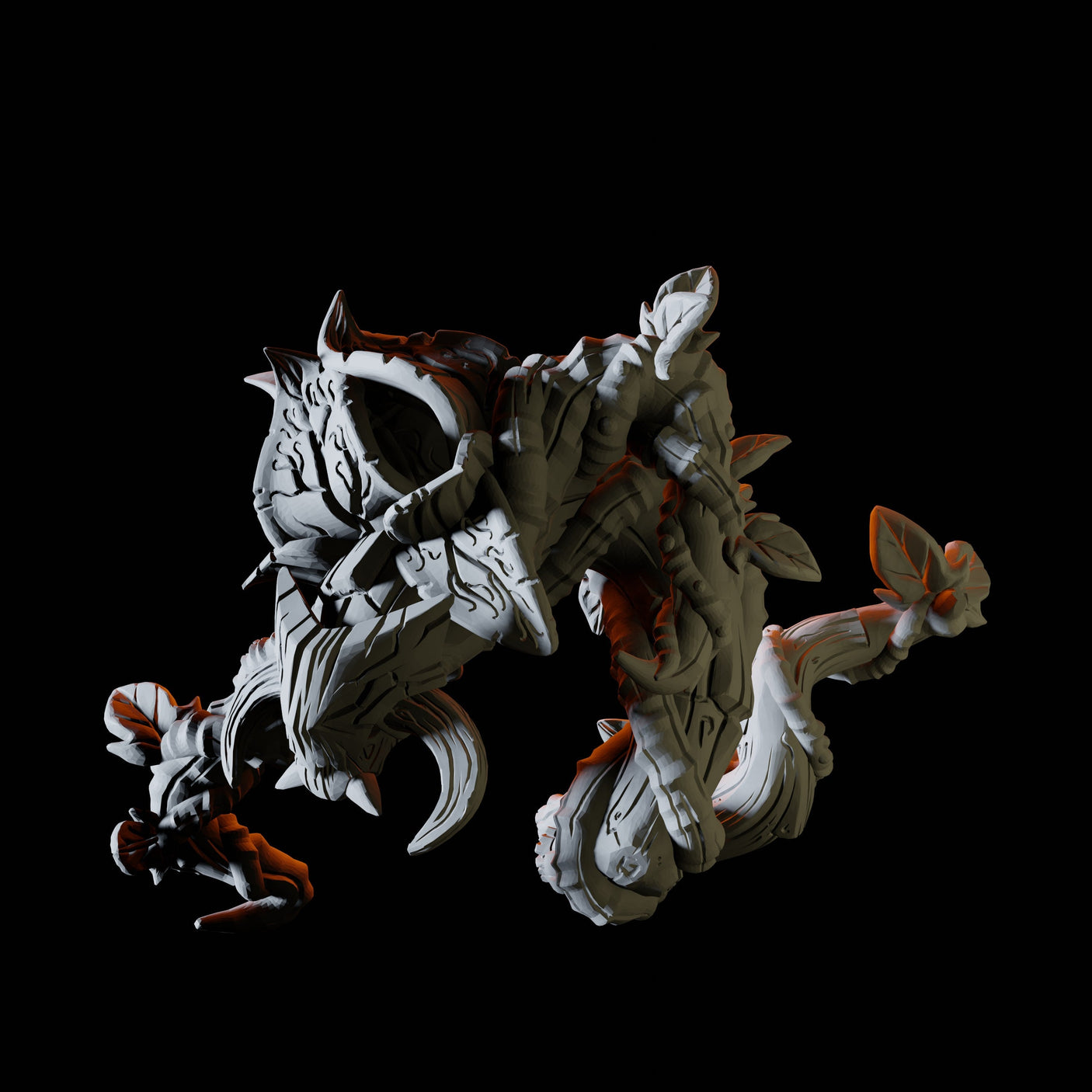 Three Vine Blights Miniature for Dungeons and Dragons, Pathfinder or other TTRPGs
