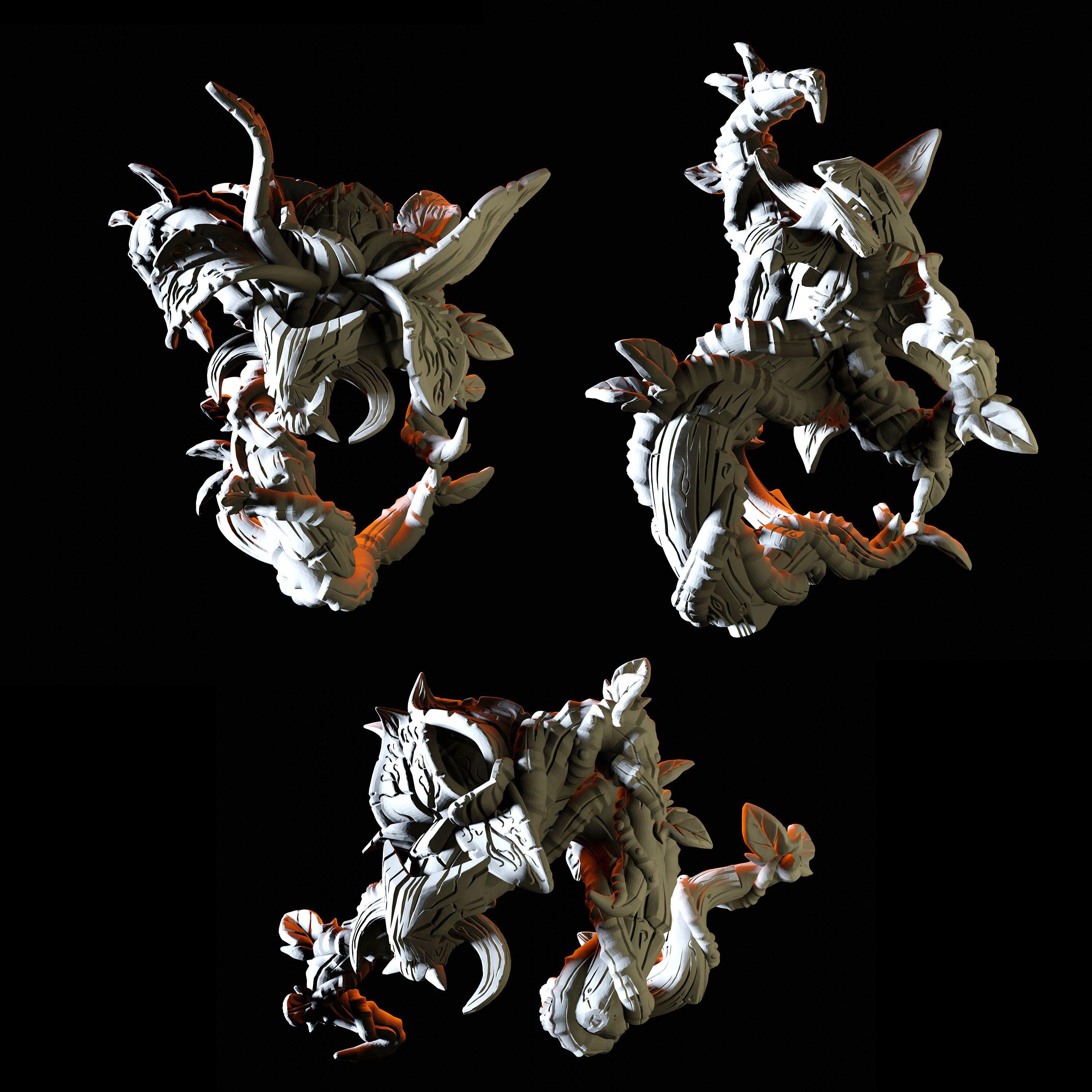 Three Vine Blight Miniatures for Dungeons and Dragons - Myth Forged
